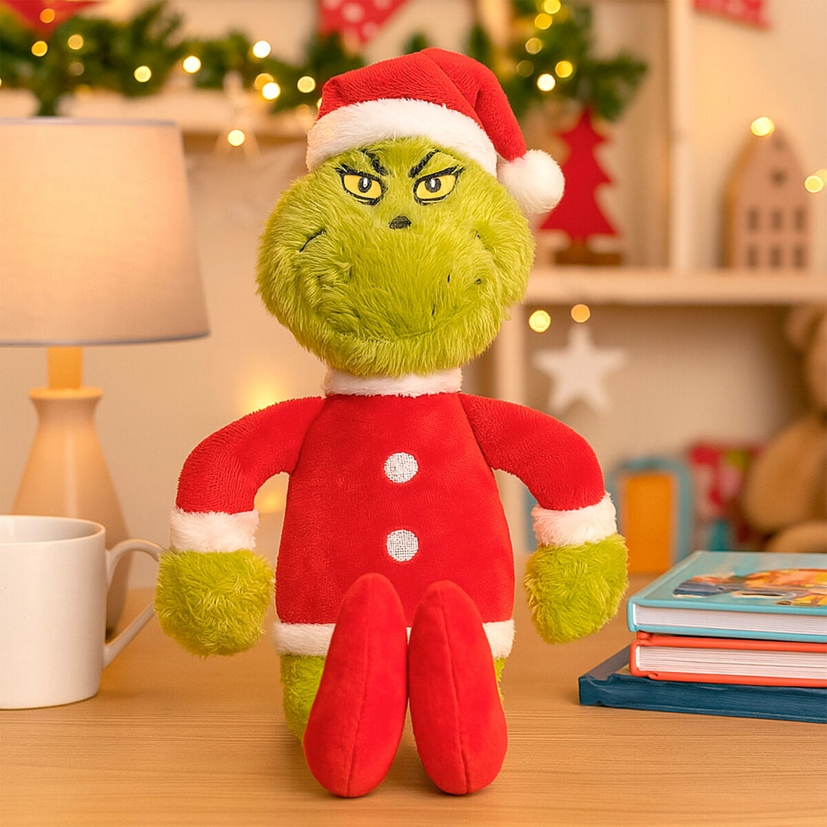Fluffy toy The Grinch Polyester 15 x30 x 8 cm (12 Units)