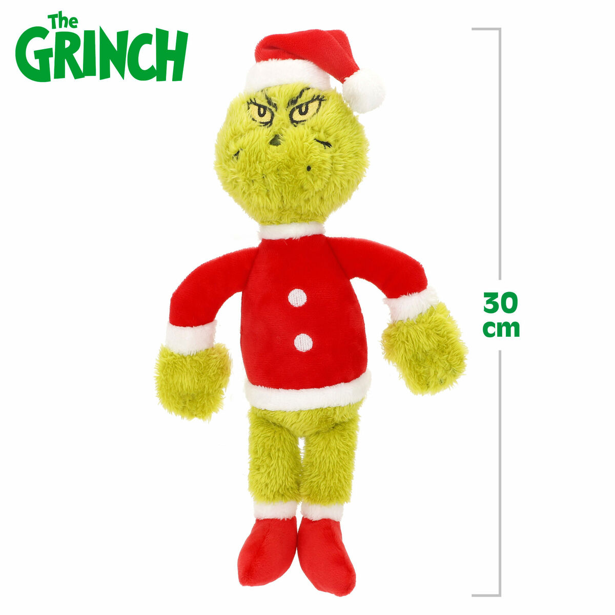 Fluffy toy The Grinch Polyester 15 x30 x 8 cm (12 Units)