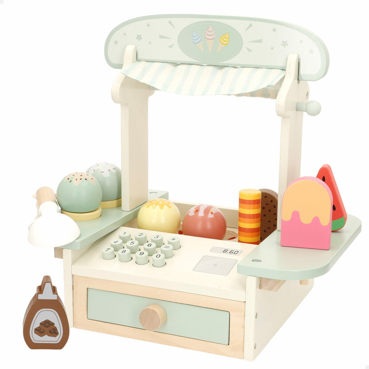 Toy ice cream shop Woomax 11 Pieces (2 Units)