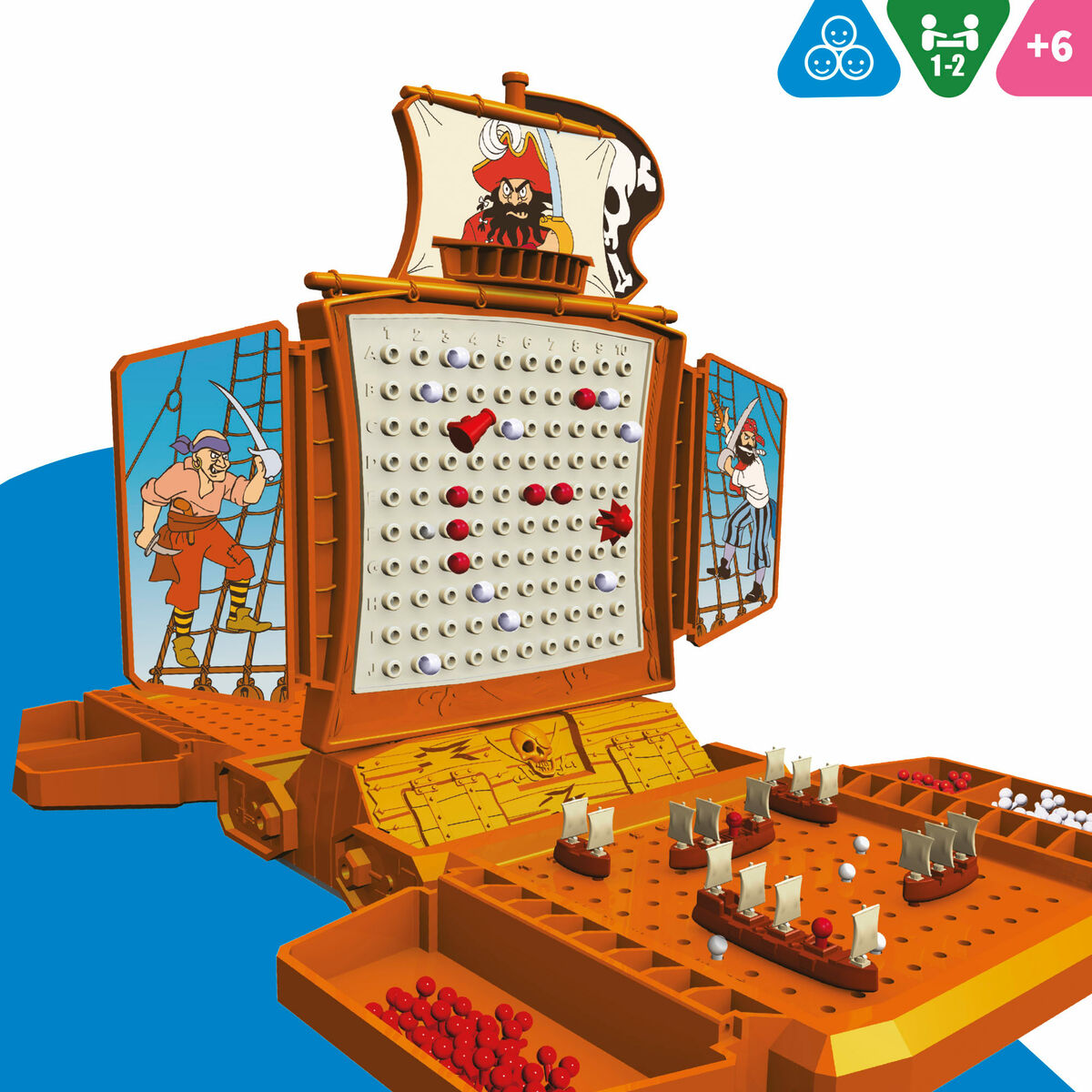 Battleships Game Colorbaby (6 Units)