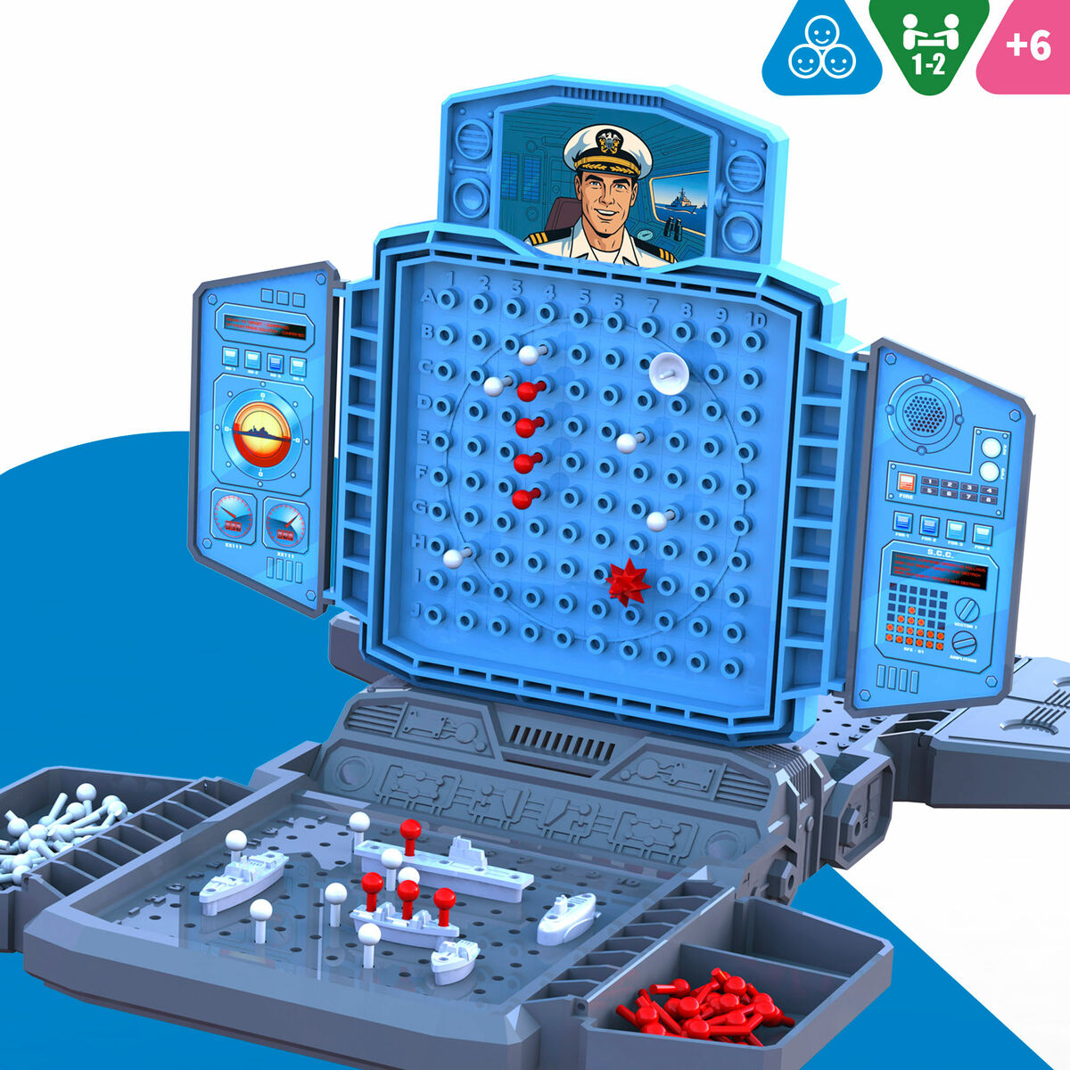 Battleships Game Colorbaby (6 Units)