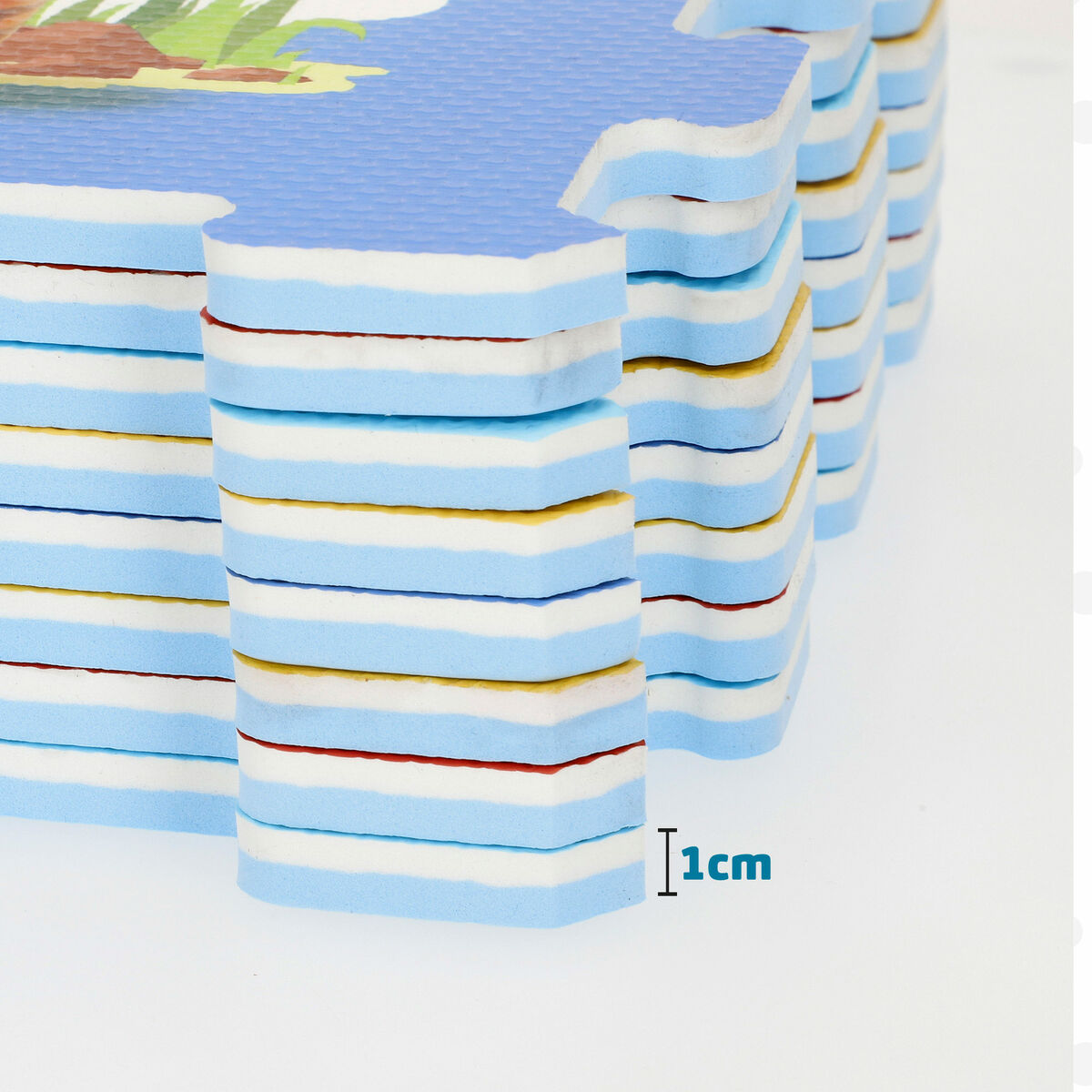 Puzzle Carpet Colorbaby Plastic EVA 114 x 58 cm 8 Pieces (4 Units)