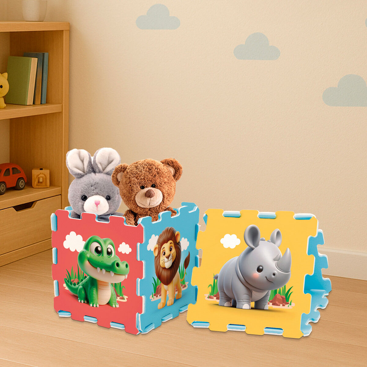 Puzzle Carpet Colorbaby Plastic EVA 114 x 58 cm 8 Pieces (4 Units)