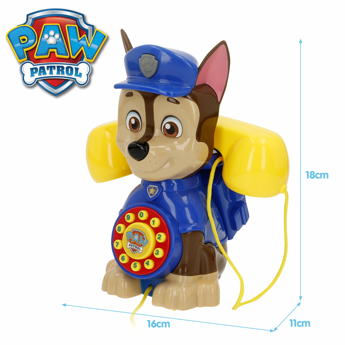 Toy telephone The Paw Patrol 16 X 18 X 11 CM (4 Units)