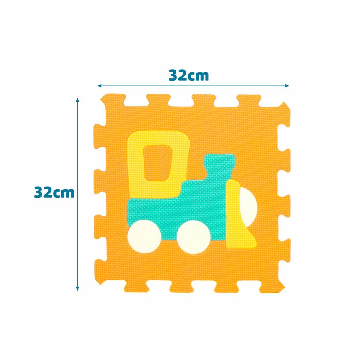 Puzzle Carpet Colorbaby Multicolour Plastic EVA 90 x 90 cm Cars 9 Pieces (4 Units)