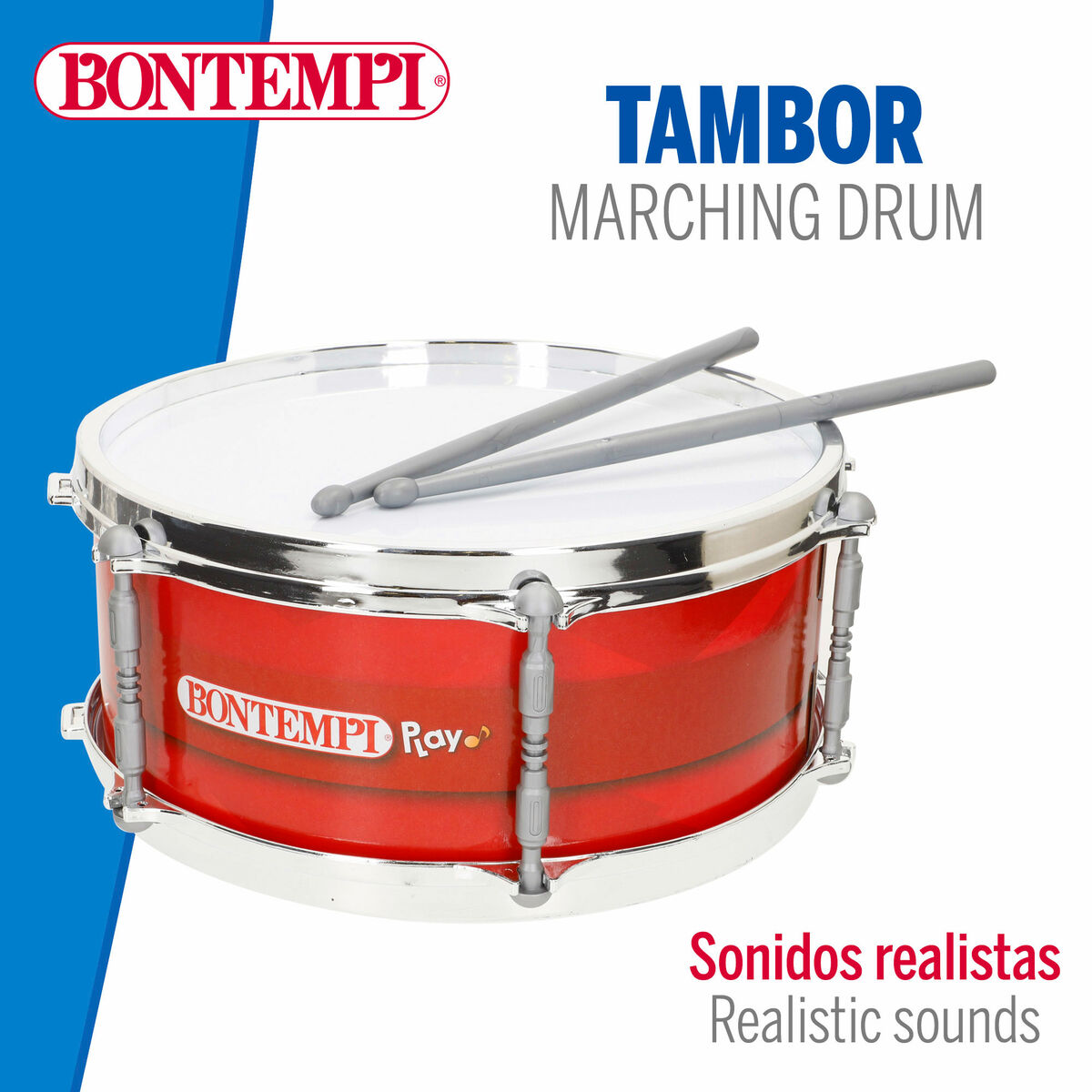 Drum Bontempi Plastic 31 x 15 x 31 cm Red (4 Units)