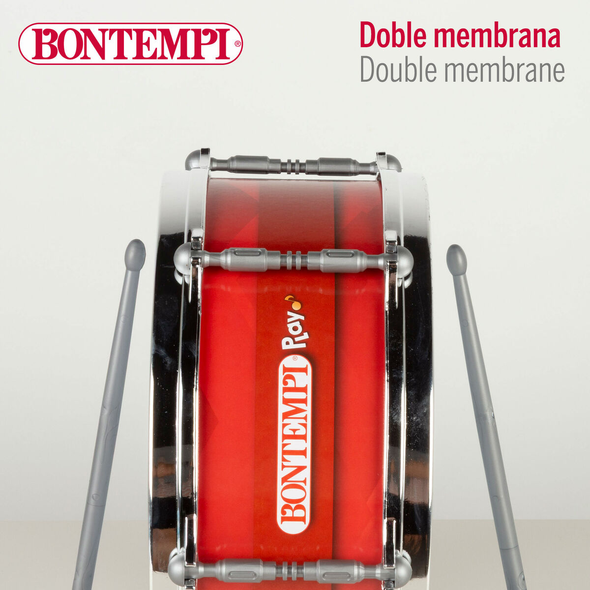 Drum Bontempi Plastic 31 x 15 x 31 cm Red (4 Units)