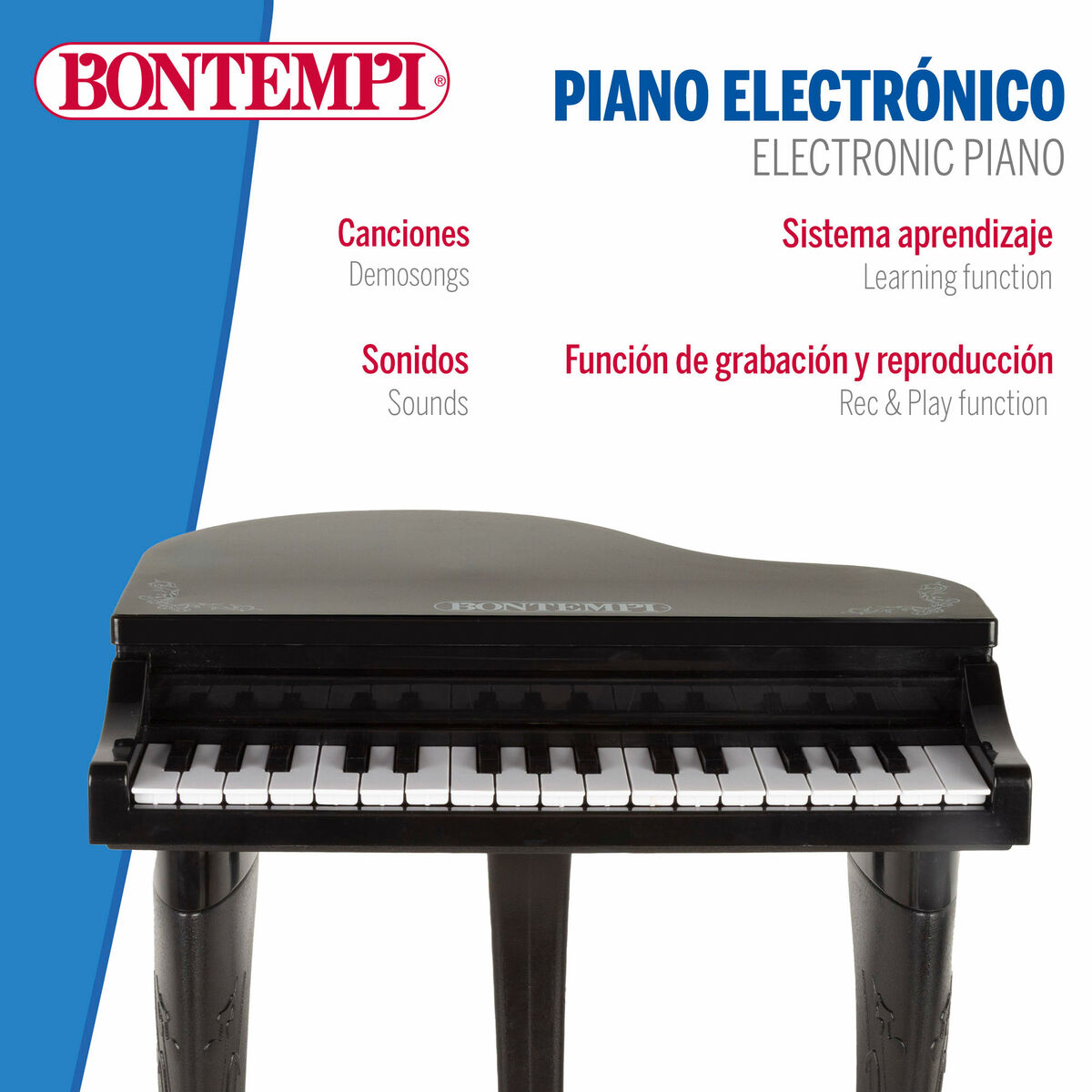 Educational Learning Piano Bontempi 40 x 62 x 33 cm (2 Units)
