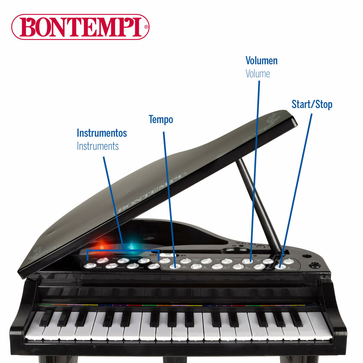 Educational Learning Piano Bontempi 40 x 62 x 33 cm (2 Units)