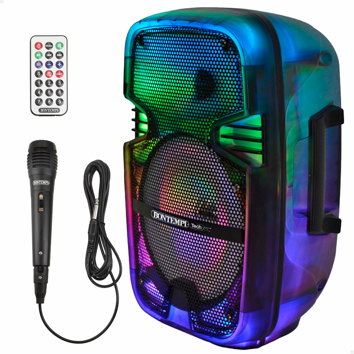 Speaker with Karaoke Microphone Bontempi Plastic 25 x 39 x 21 cm (2 Units)