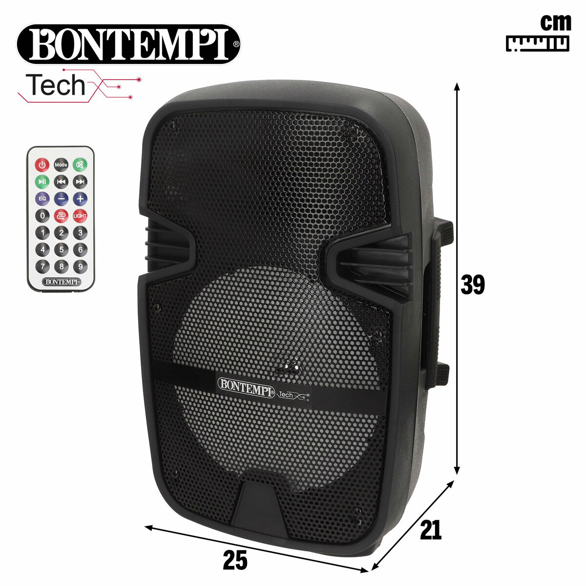 Speaker with Karaoke Microphone Bontempi Plastic 25 x 39 x 21 cm (2 Units)