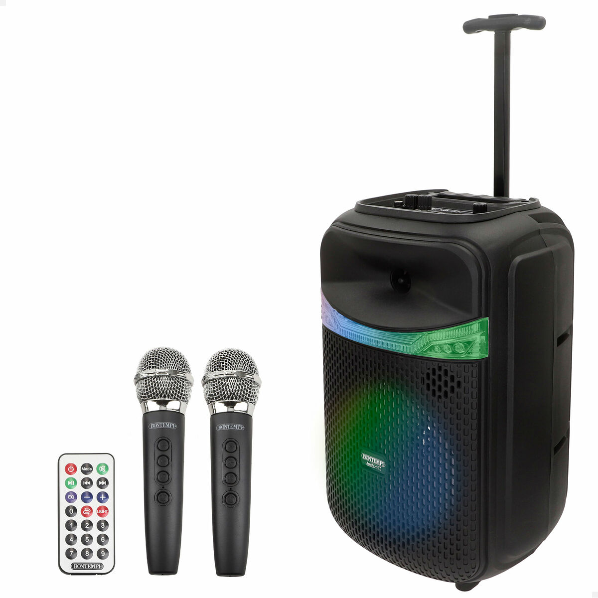 Speaker with Karaoke Microphone Bontempi Plastic 27 x 40 x 25 cm (2 Units)
