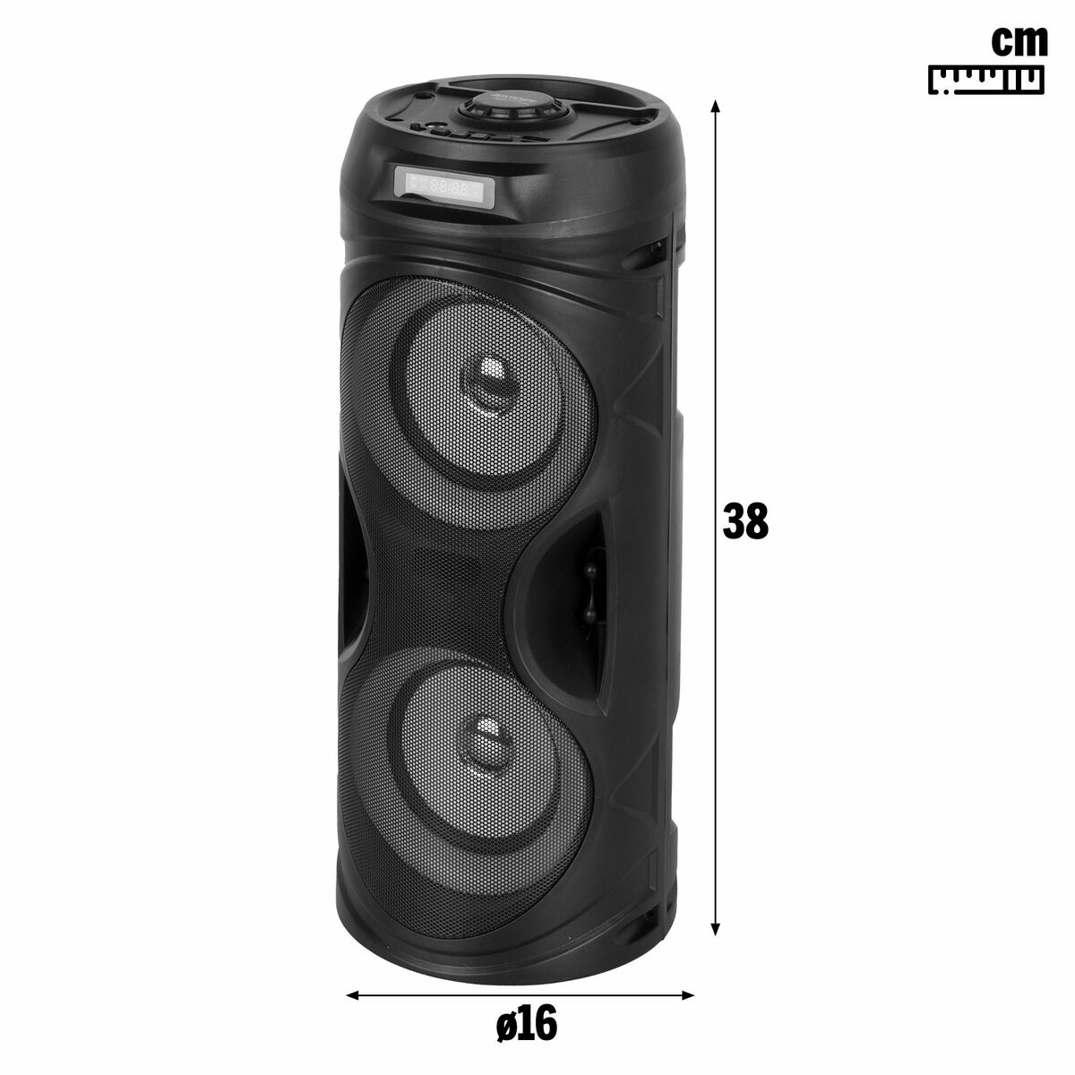 Speaker with Karaoke Microphone Bontempi Plastic 16 x 38 x 16 cm (2 Units)