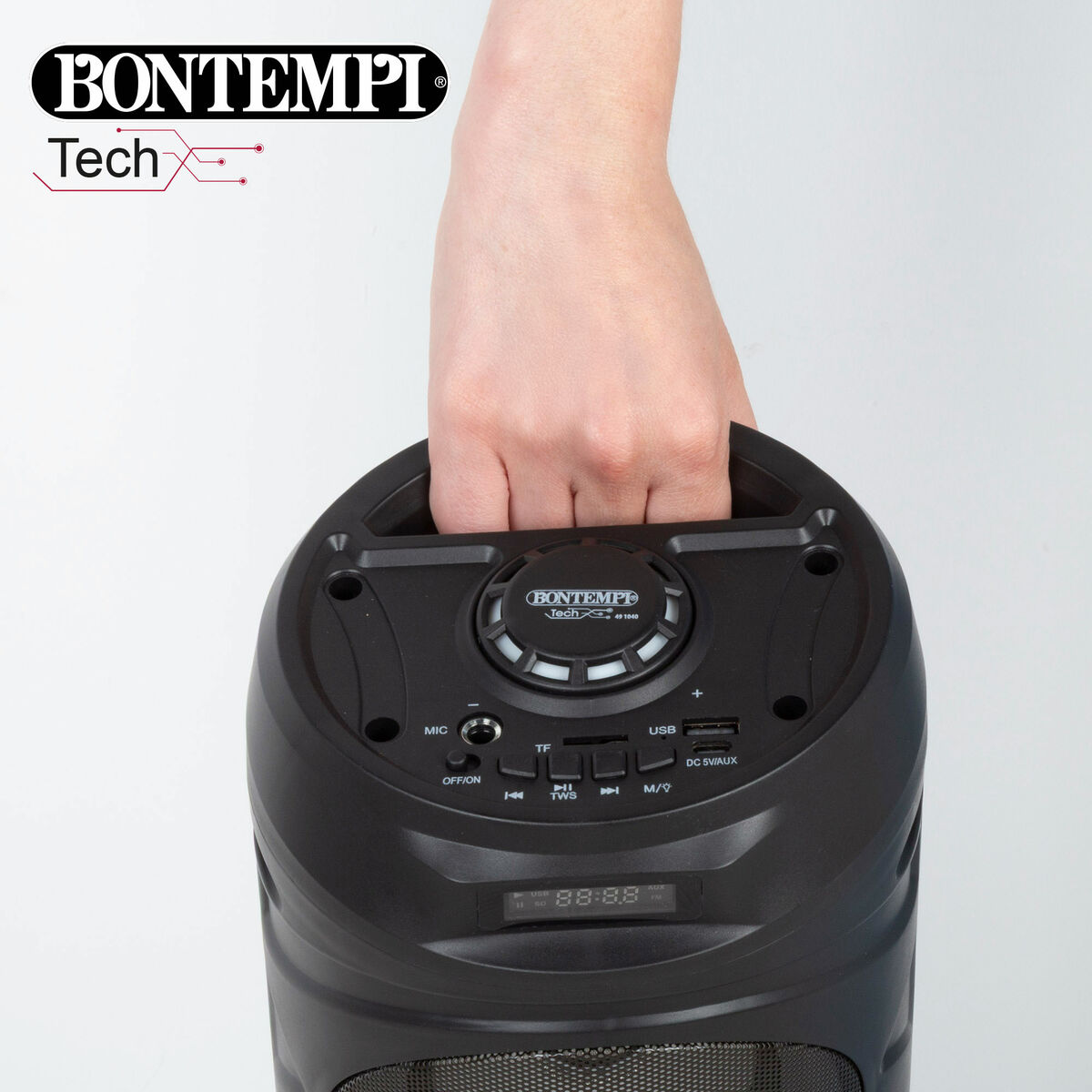 Speaker with Karaoke Microphone Bontempi Plastic 16 x 38 x 16 cm (2 Units)
