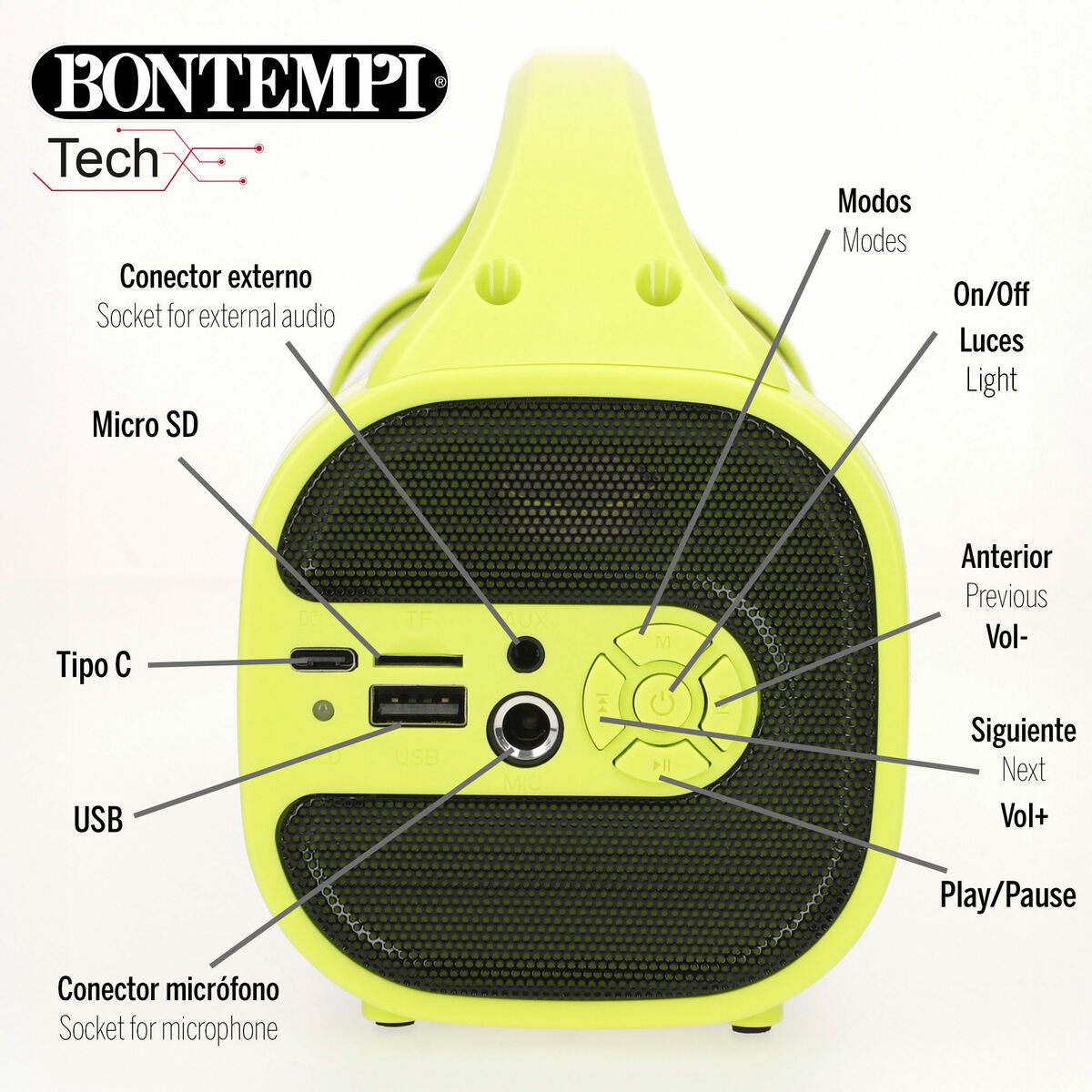 Speaker with Karaoke Microphone Bontempi