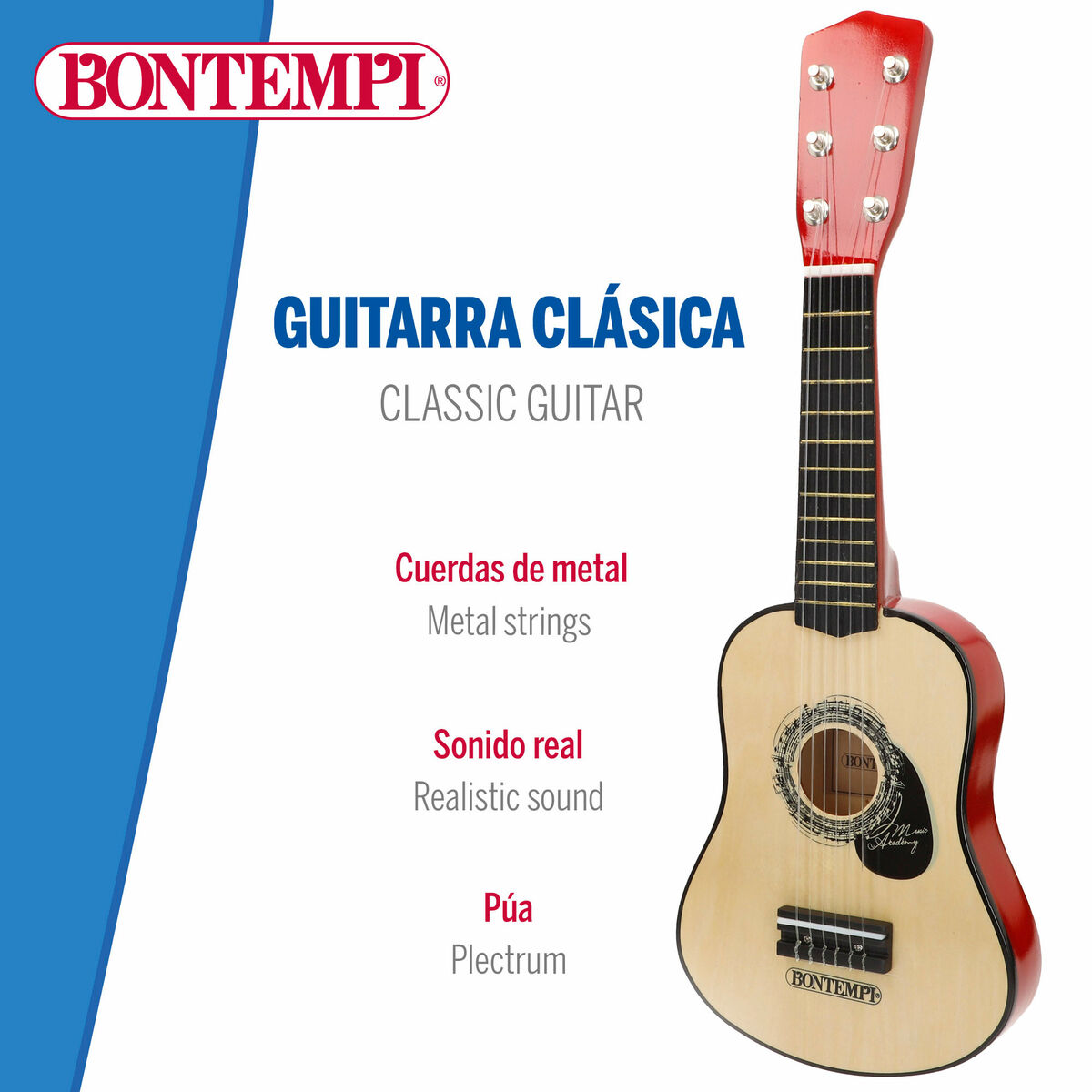 Baby Guitar Bontempi 19 x 55 x 6 cm (2 Units)
