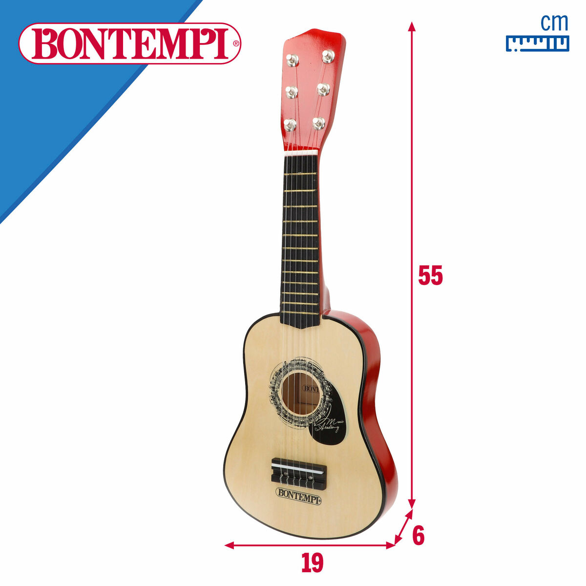 Baby Guitar Bontempi 19 x 55 x 6 cm (2 Units)