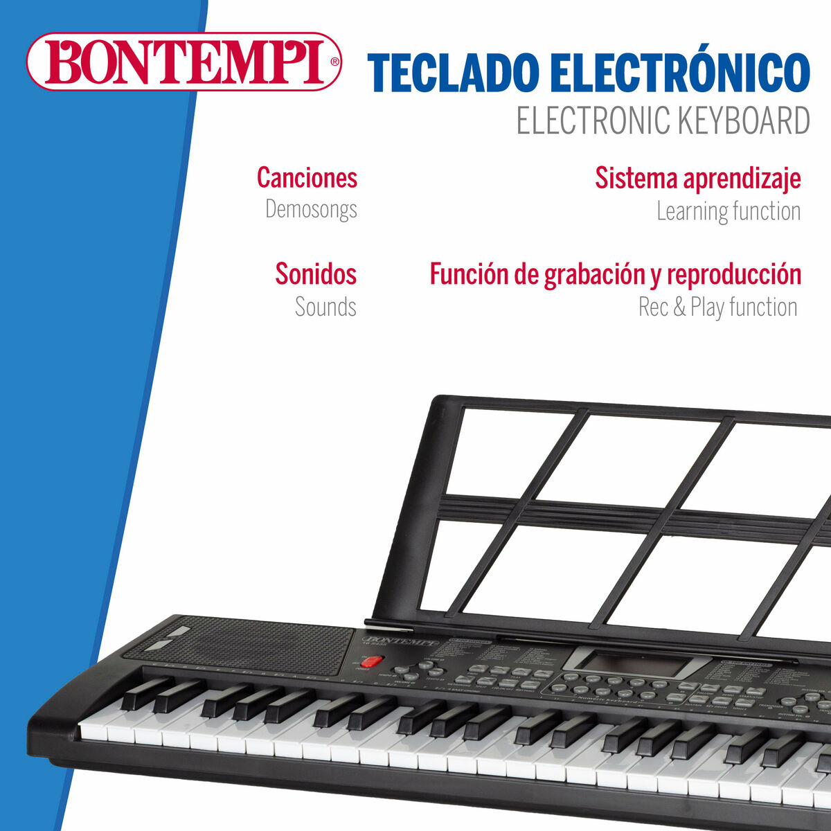Electric Piano Bontempi 68 x 88 x 38 cm (2 Units)