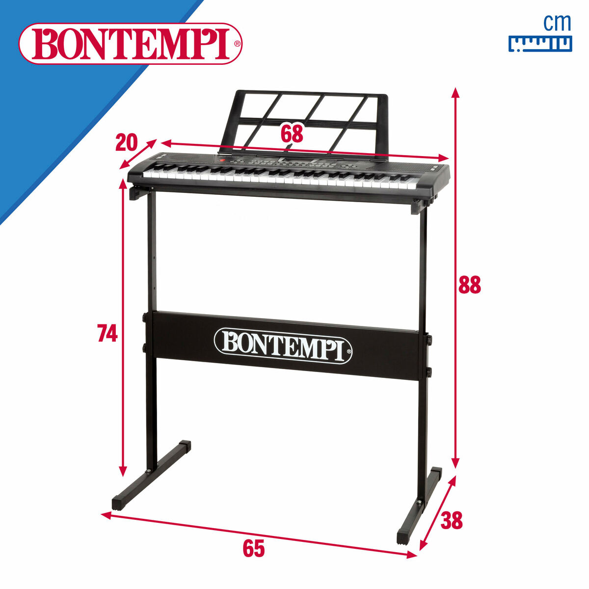 Electric Piano Bontempi 68 x 88 x 38 cm (2 Units)