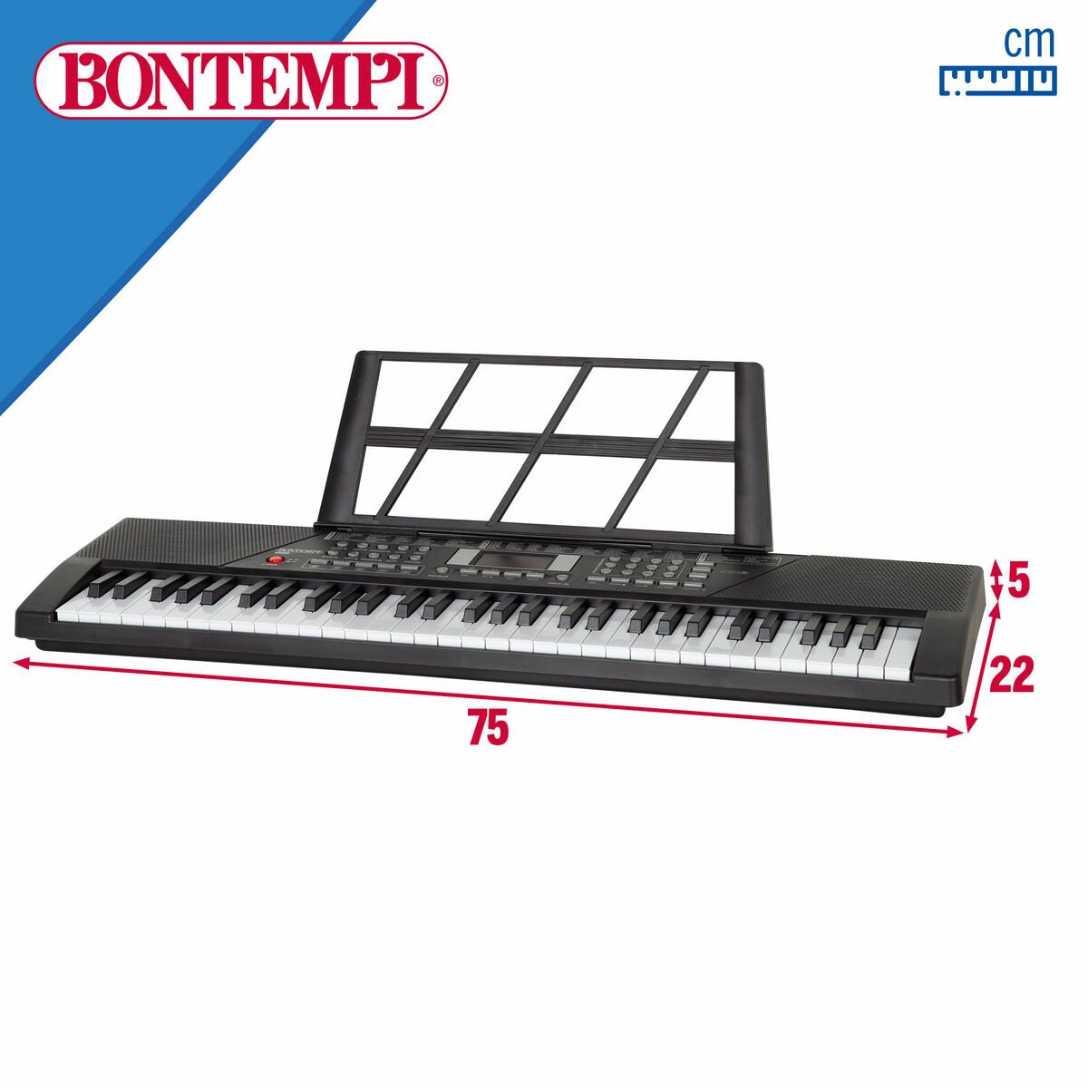 Electric Piano Bontempi 75 x 20 x 22 cm (2 Units)