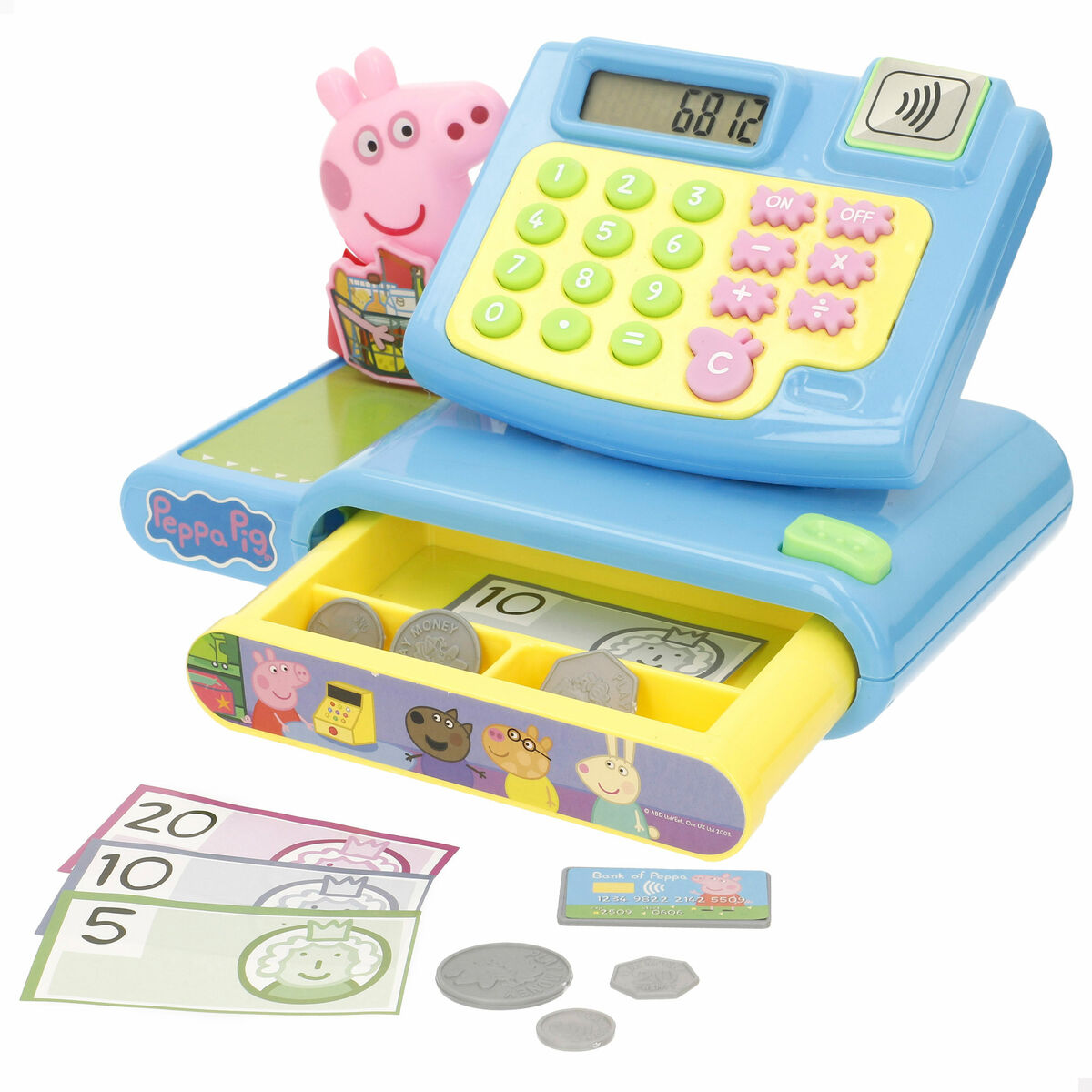 Toy Cash Register Peppa Pig 19 x 15 x 13 cm (4 Units)