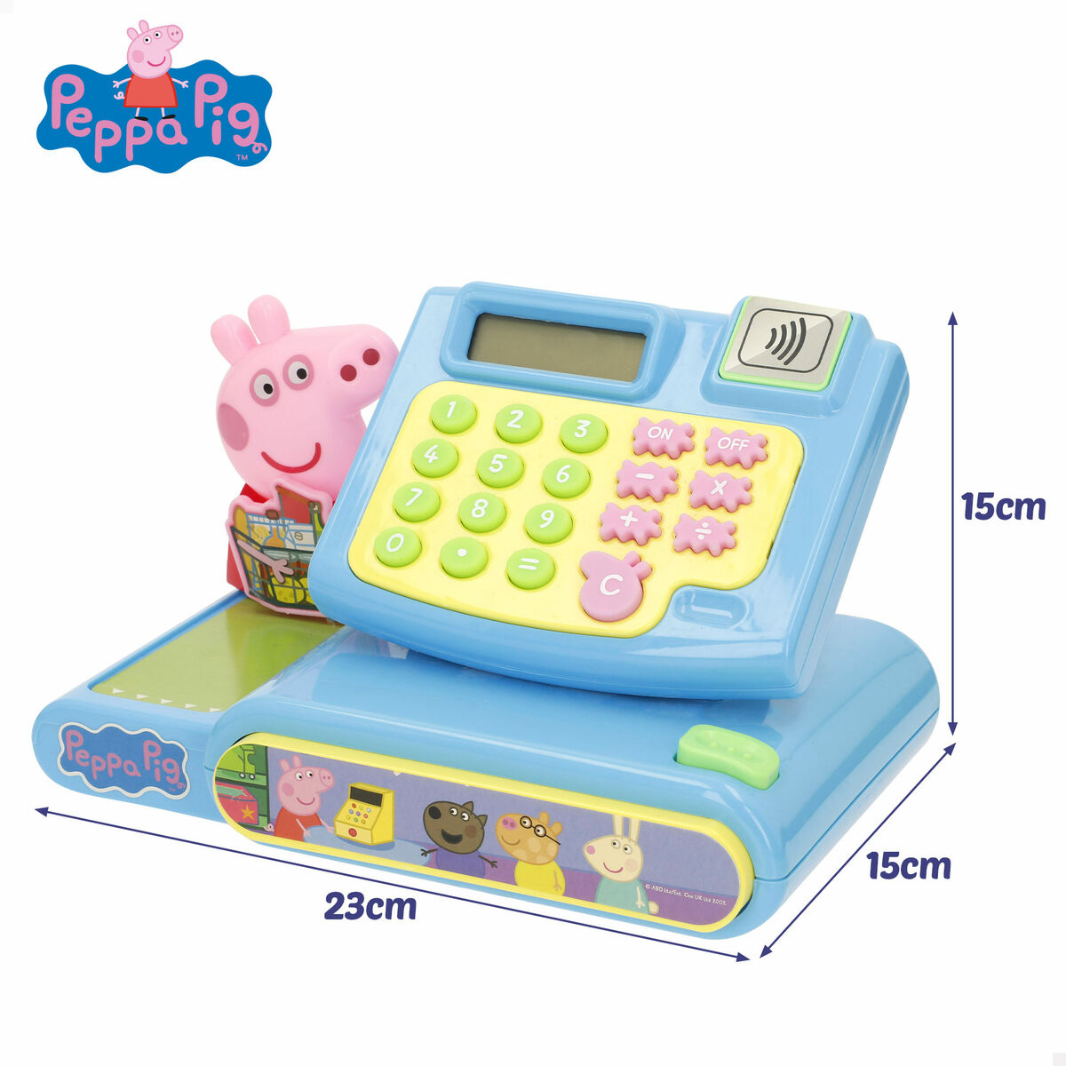 Toy Cash Register Peppa Pig 19 x 15 x 13 cm (4 Units)