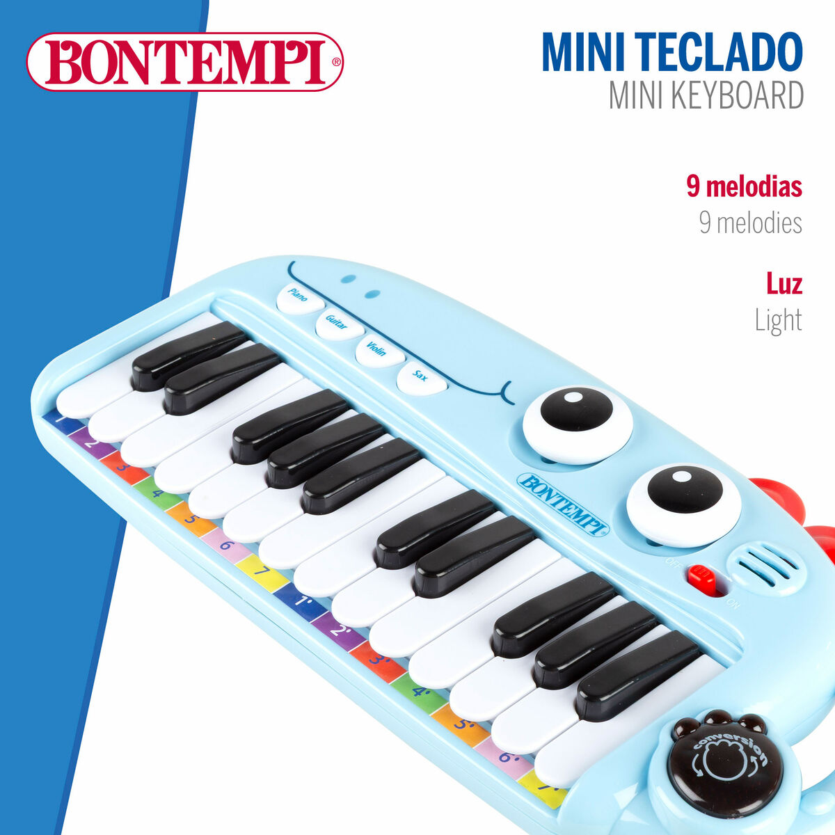 Educational Learning Piano Bontempi Dino 30 x 4 x 14 cm (4 Units)
