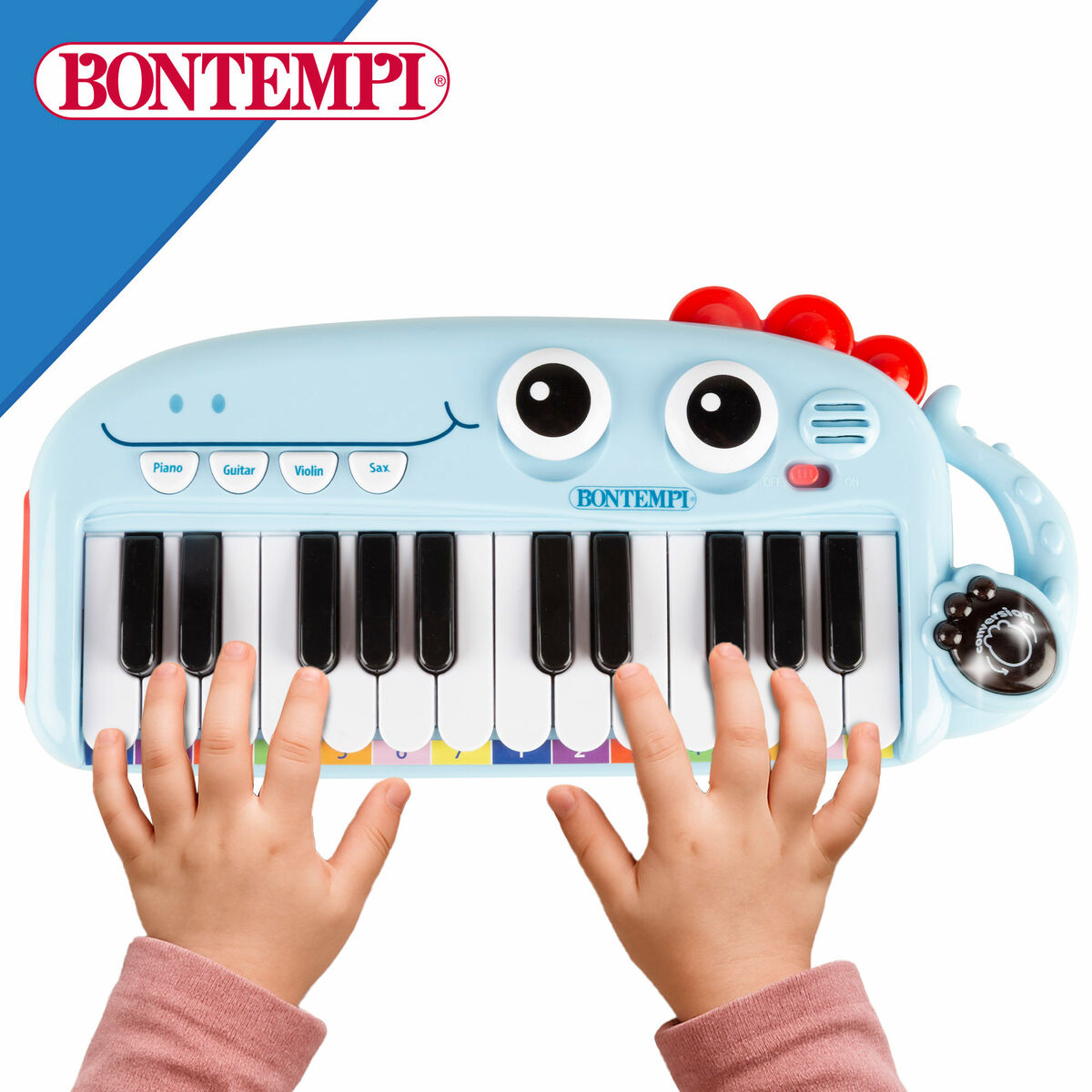 Educational Learning Piano Bontempi Dino 30 x 4 x 14 cm (4 Units)
