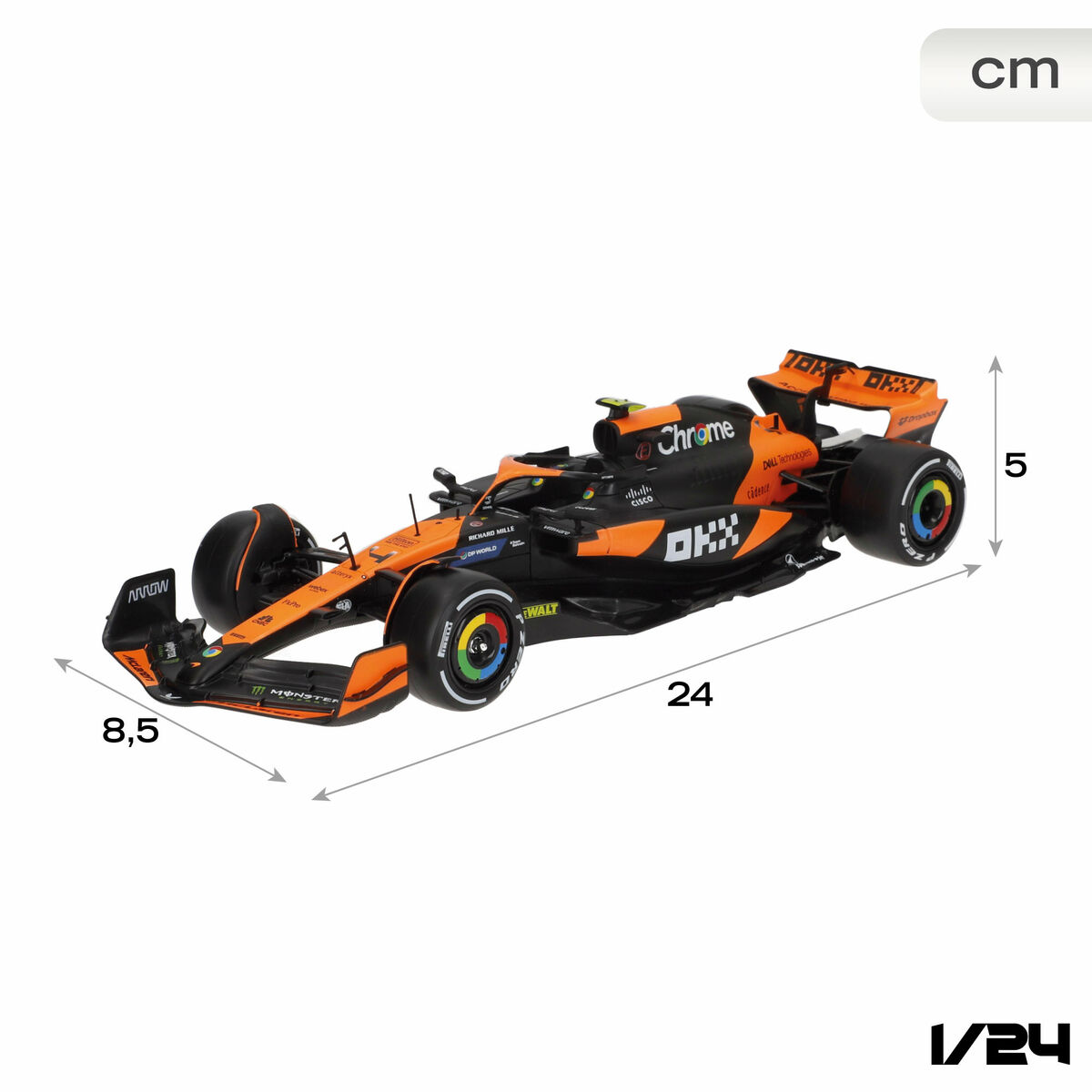 Toy car McLaren F1 2024 MCL38 (4 Units)