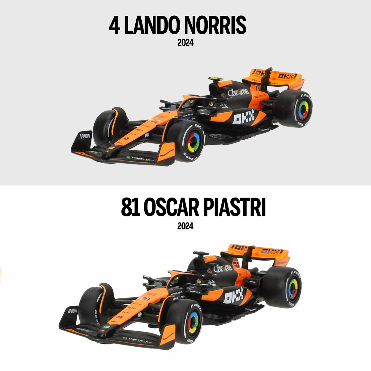 Toy car McLaren F1 2024 MCL38 (6 Units)
