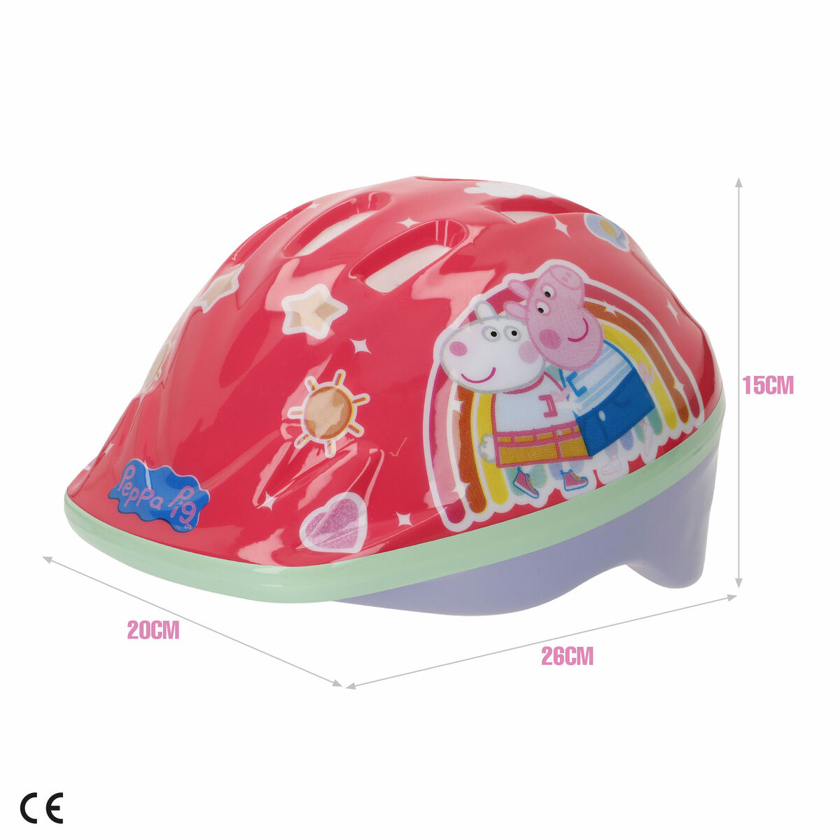 Children’s Cycling Helmet Peppa Pig Red 48-52 cm