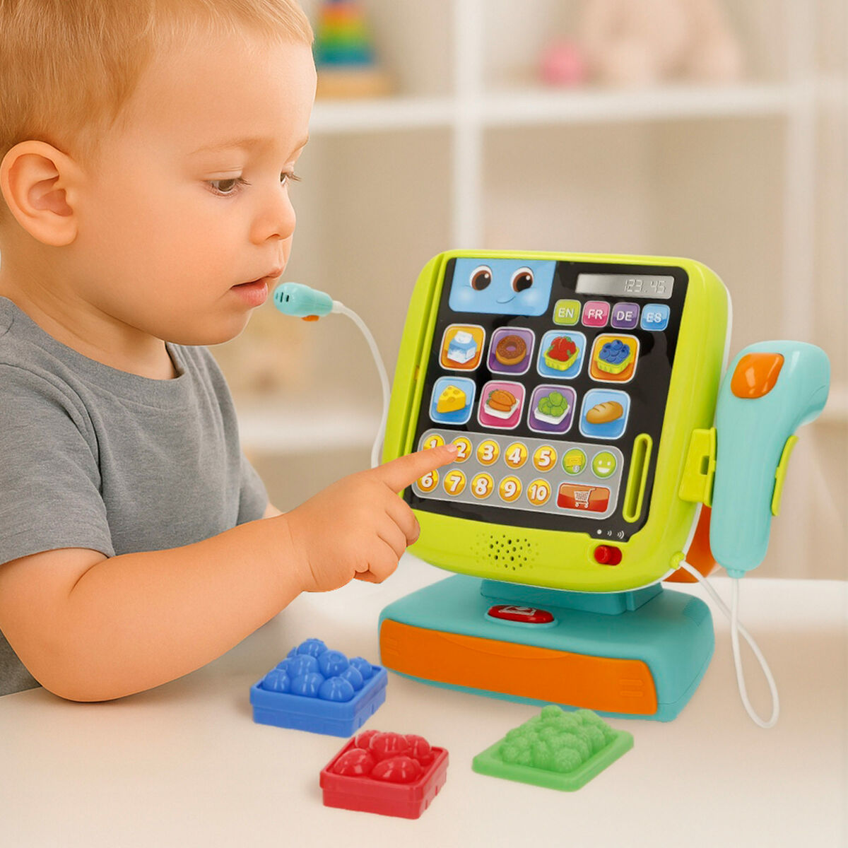 Wooden Cash Register with Accessories Winfun 24 X 23 X 11 CM (2 Units)