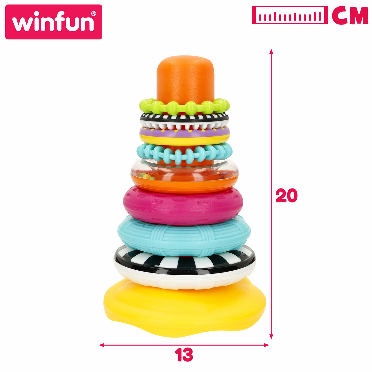 Stacking Blocks Winfun 13 x 20 x 13 cm (6 Units)