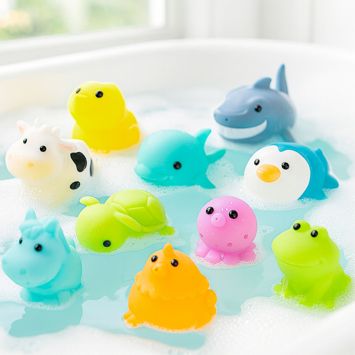Set of Bath time Animals Winfun 6 X 4,5 X 8 CM 4 Units