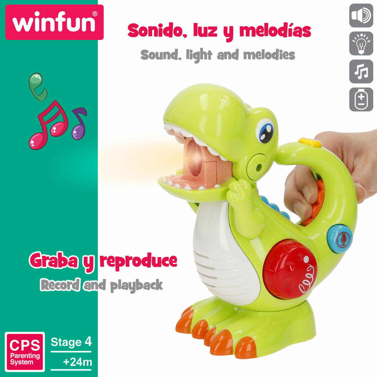 Interactive Toy for Babies Winfun 15 x 16 x 9 cm (12 Units)