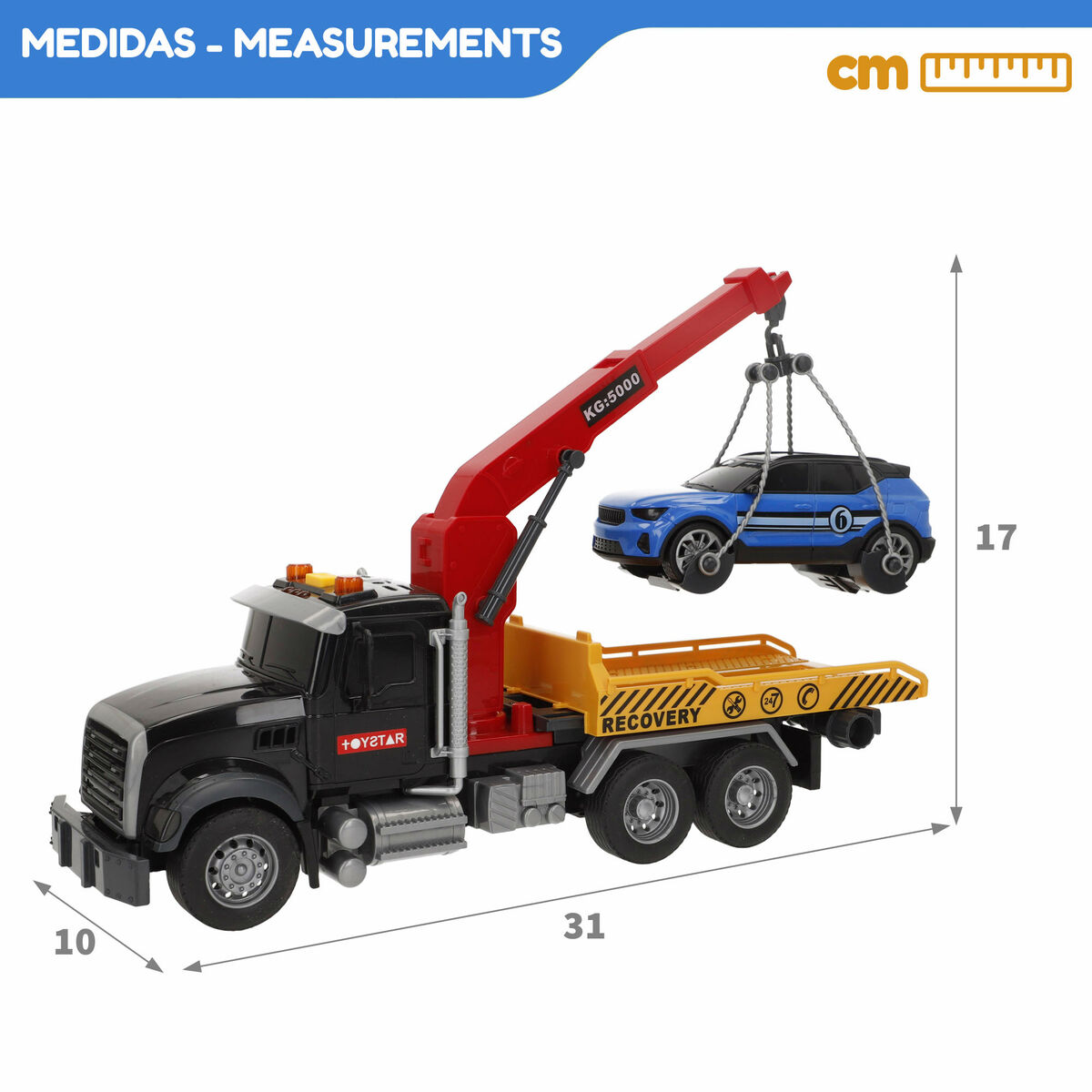 Crane Lorry Speed & Go 31 X 17 X 10 CM (6 Units)