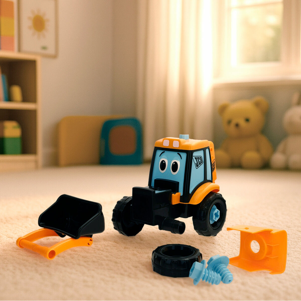 Backhoe Excavator Truck Teamsterz 31 X 18 X 15 CM (4 Units)