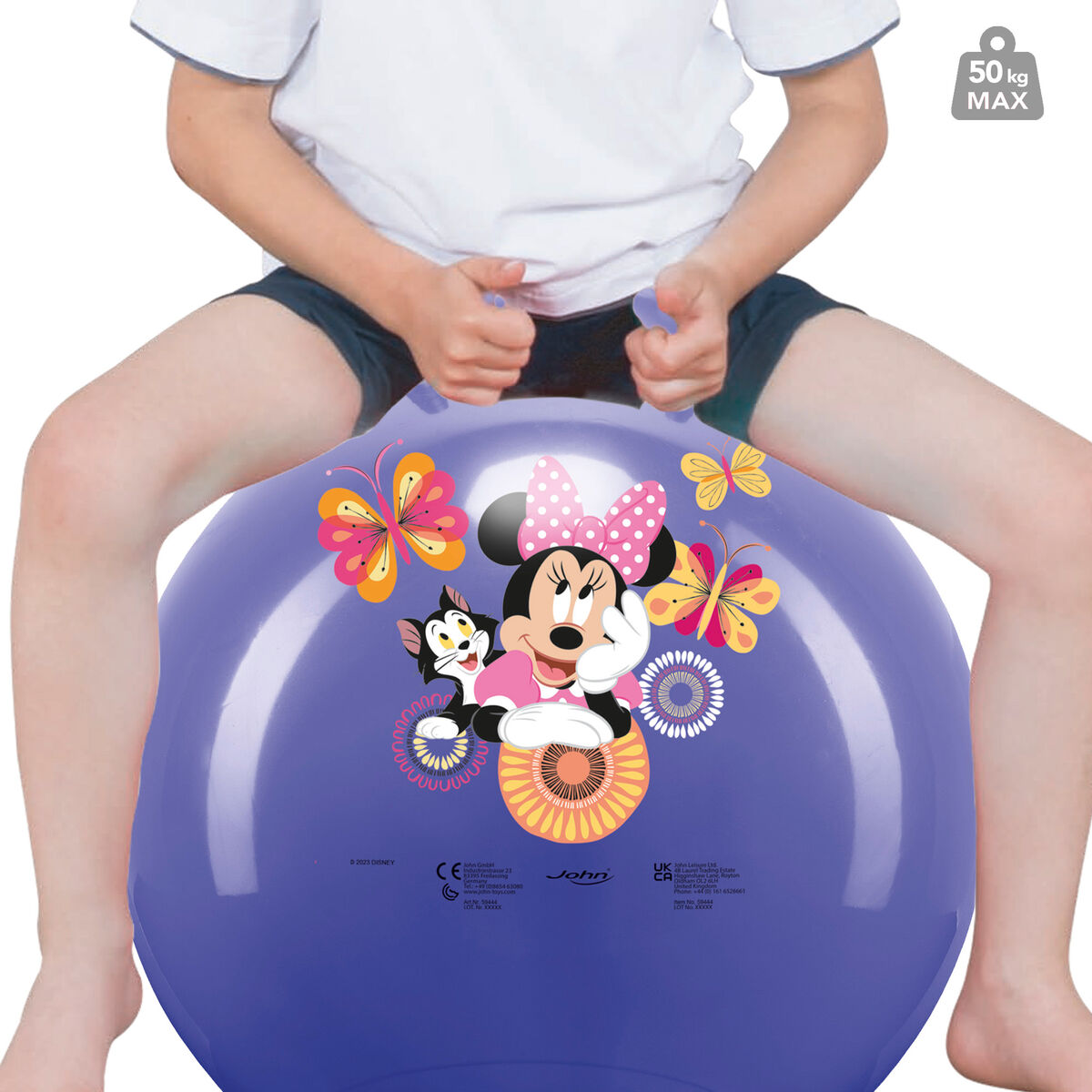 Jumping Ball Minnie Mouse Purple (10 Units)