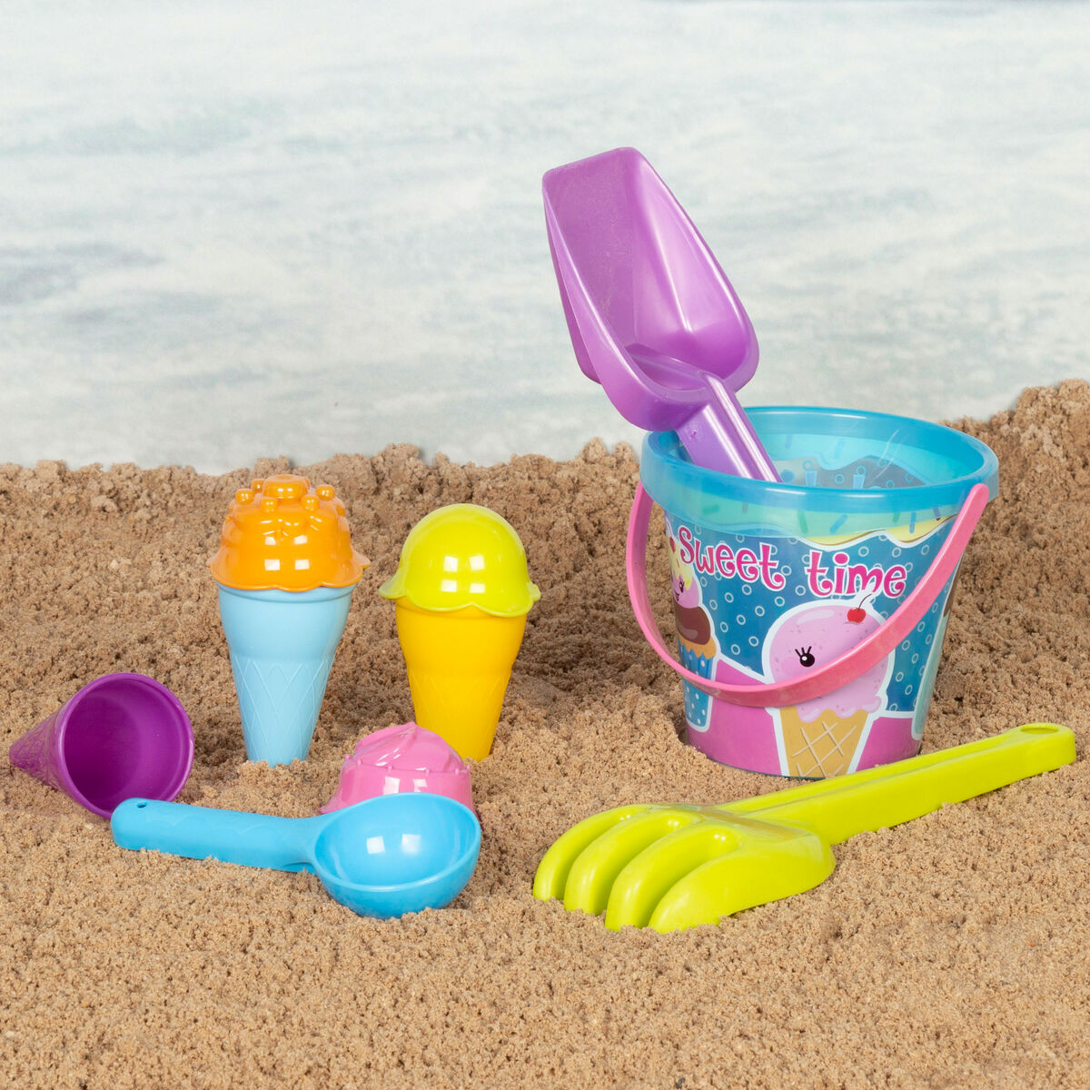 Beach toys set Colorbaby 48 X 16 X 32 CM (6 Units)