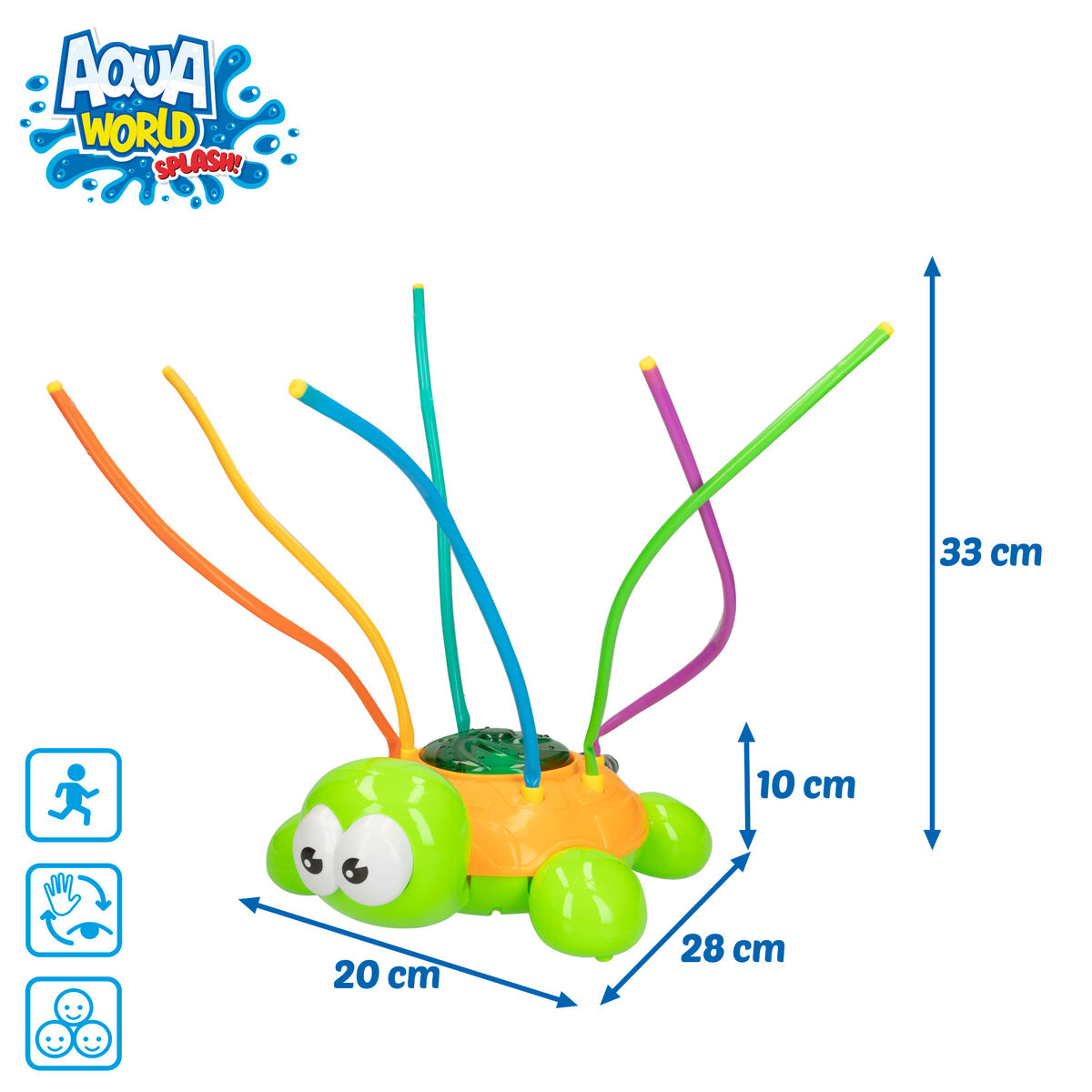 Water Sprinkler and Sprayer Toy Colorbaby Plastic 28 x 9 x 20 cm (6 Units)