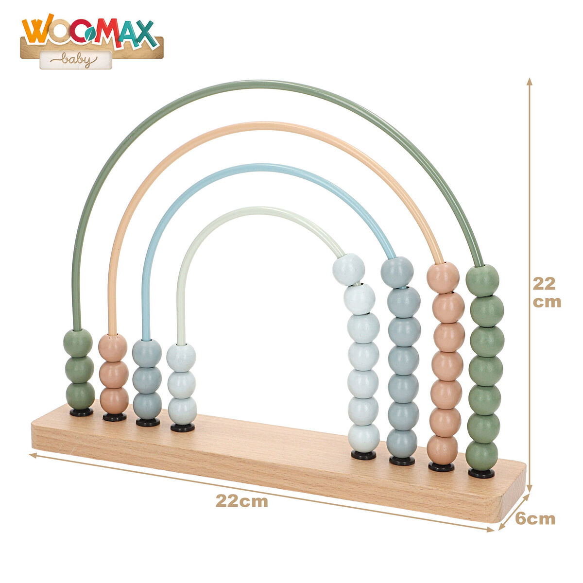 Wooden Game Woomax 22 x 22 x 6 cm (2 Units)