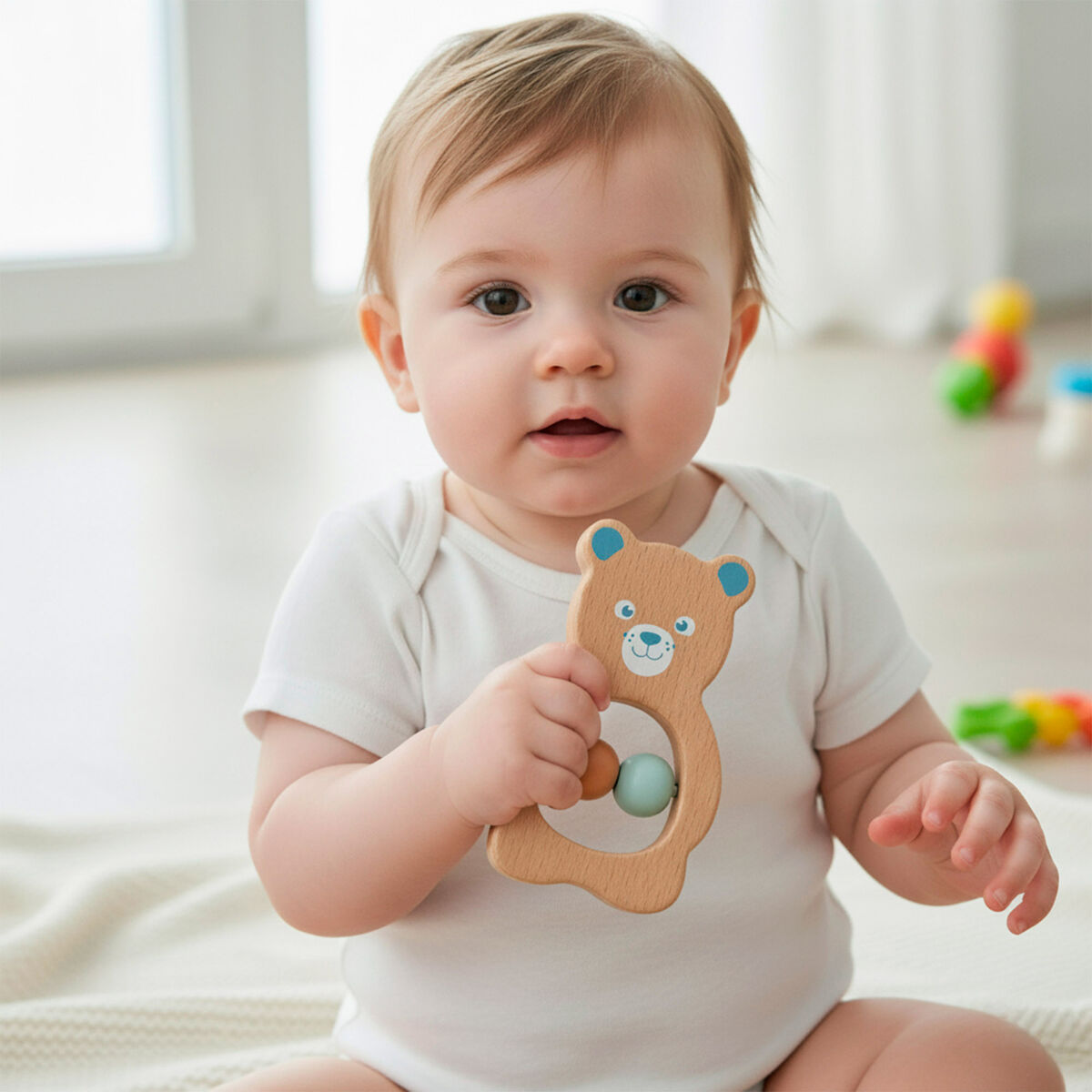 Set of rattles Woomax 13,5 X 9,5 X 4,5 CM (4 Units)