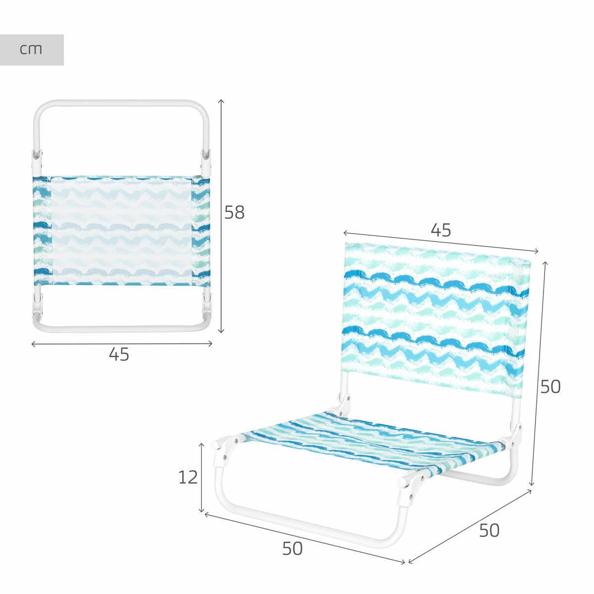 Beach Chair Aktive 45 x 50 x 50 cm (6 Units)