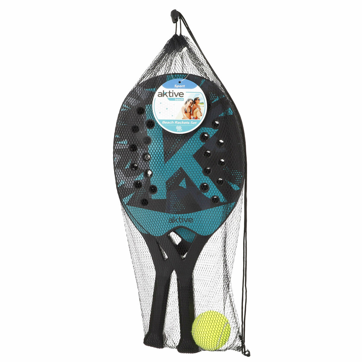 Beach Spades with Ball Aktive 22 X 47 X 3 CM (6 Units)