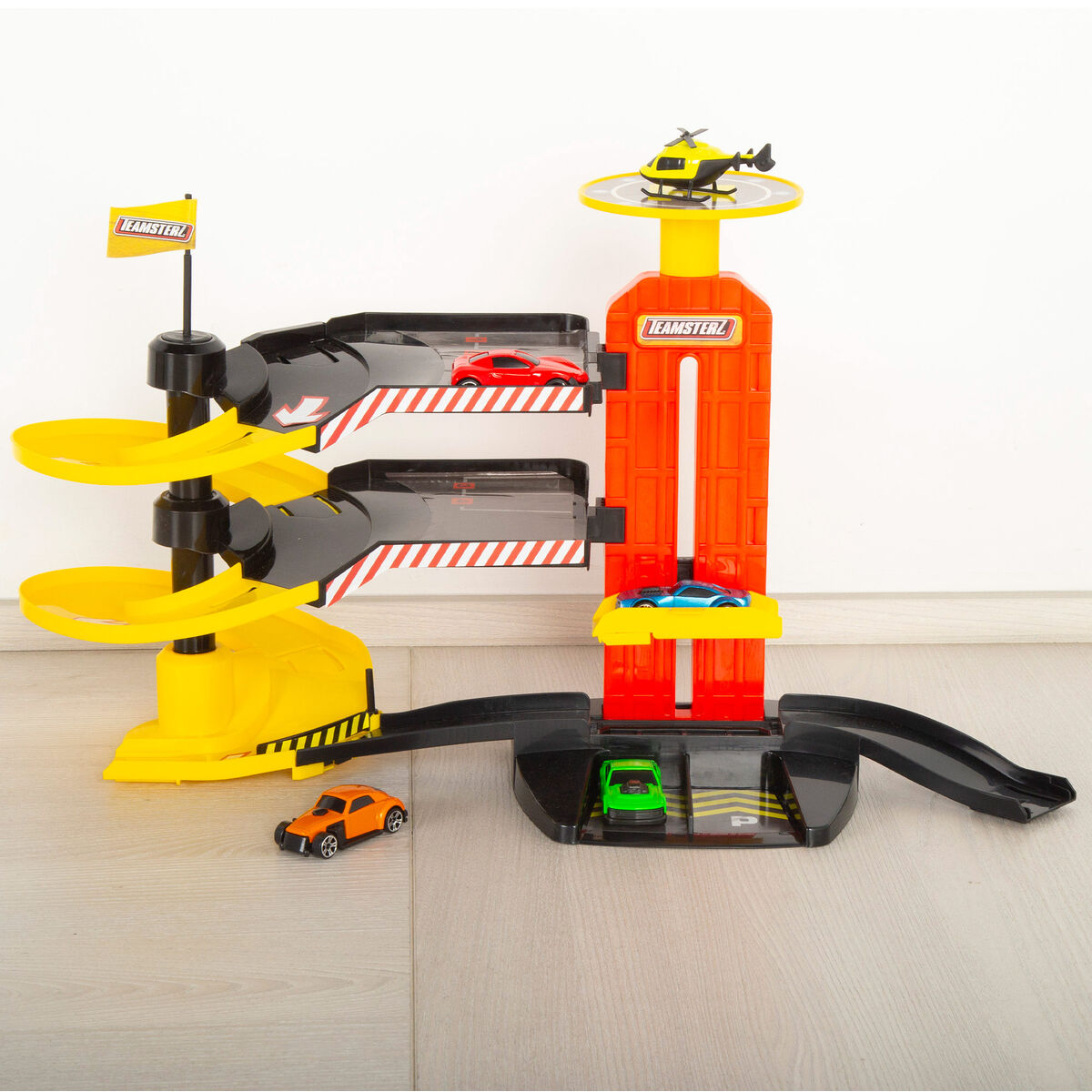 Car park with Cars 53 X 30 X 24 CM (2 Units)