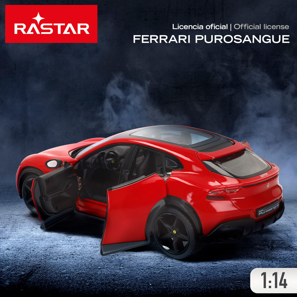 Remote-Controlled Car Ferrari PUROSANGUE 1:14 34 x 11 x 14 cm (2 Units)