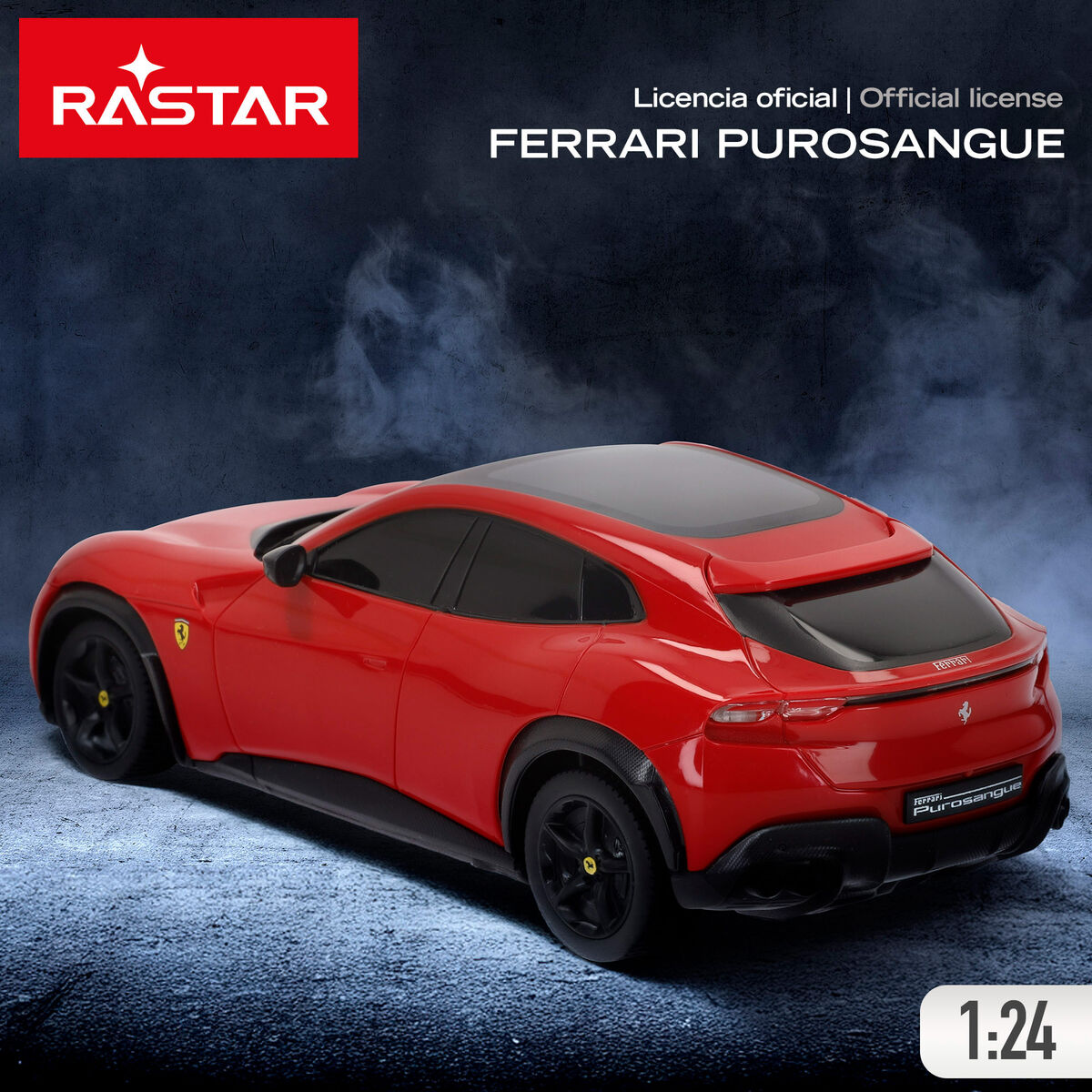 Remote-Controlled Car Ferrari PUROSANGUE 1:24 20 x 6 x 9 cm (4 Units)