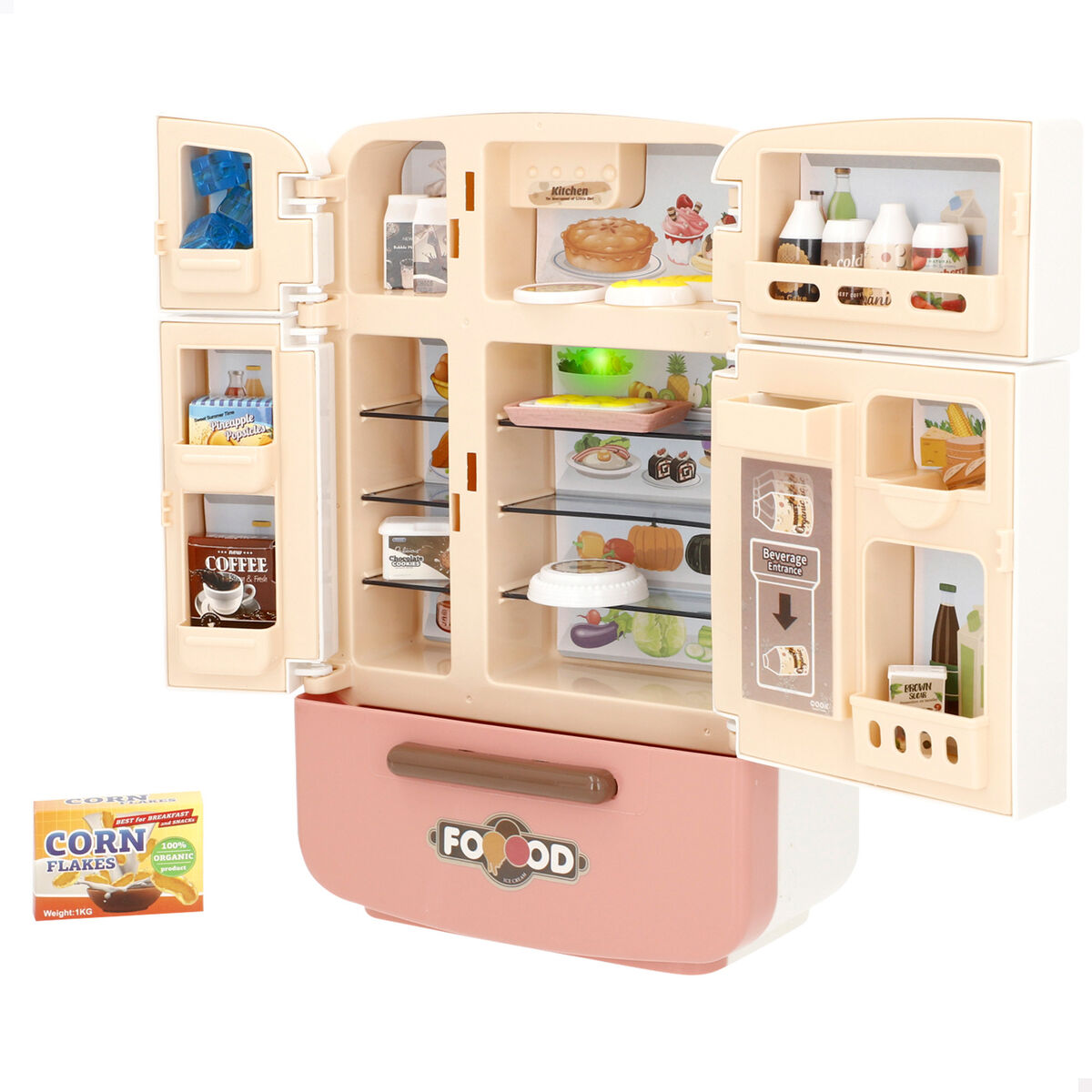 Toy refrigerator Colorbaby 17 X 25 X 8 CM 20 Pieces (4 Units)
