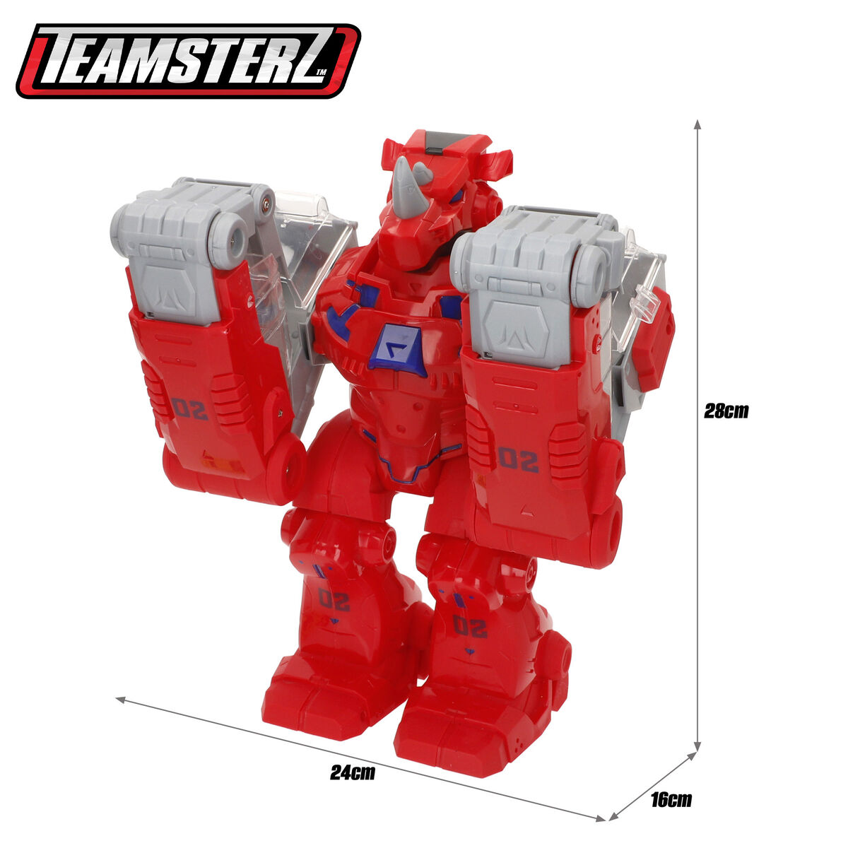 Transformable Super Robot Light Sound 24 X 28 X 16 CM 2 Units