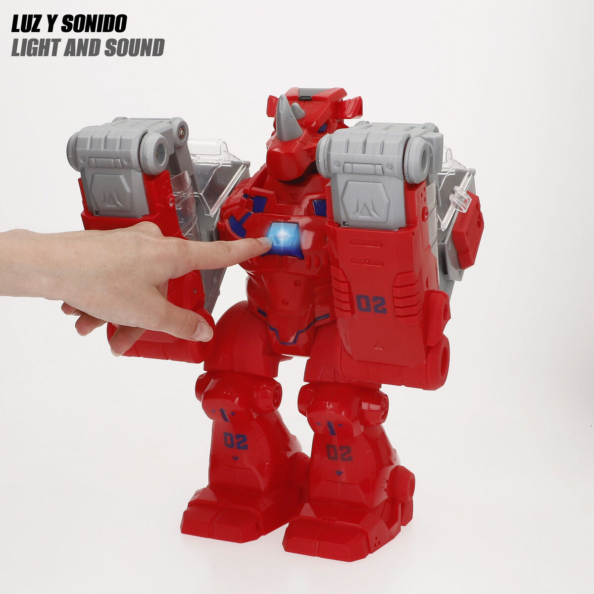 Transformable Super Robot Light Sound 24 X 28 X 16 CM 2 Units